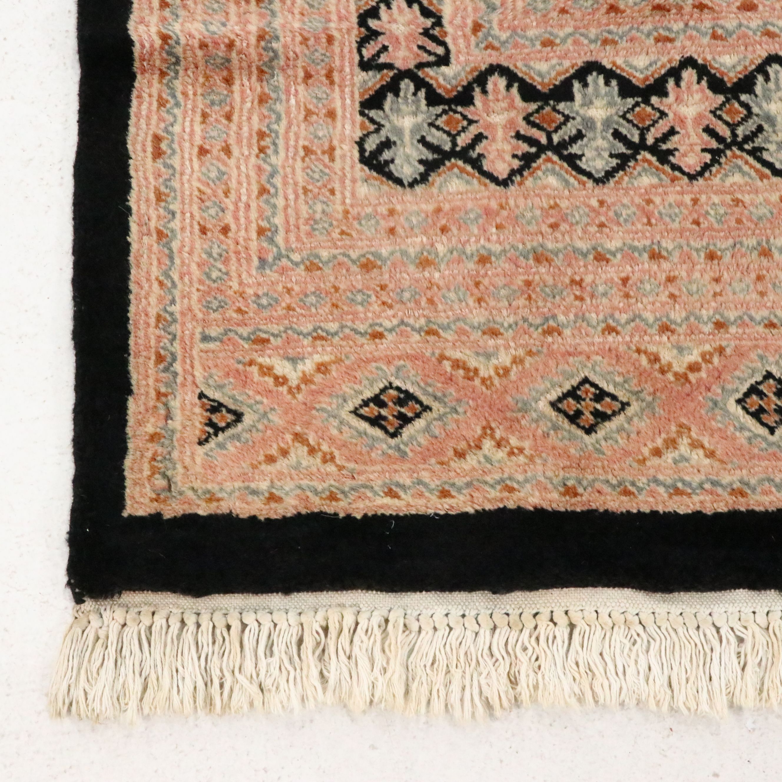 6'2 x 9' Hand-Knotted Pakistani Bokhara Area Rug