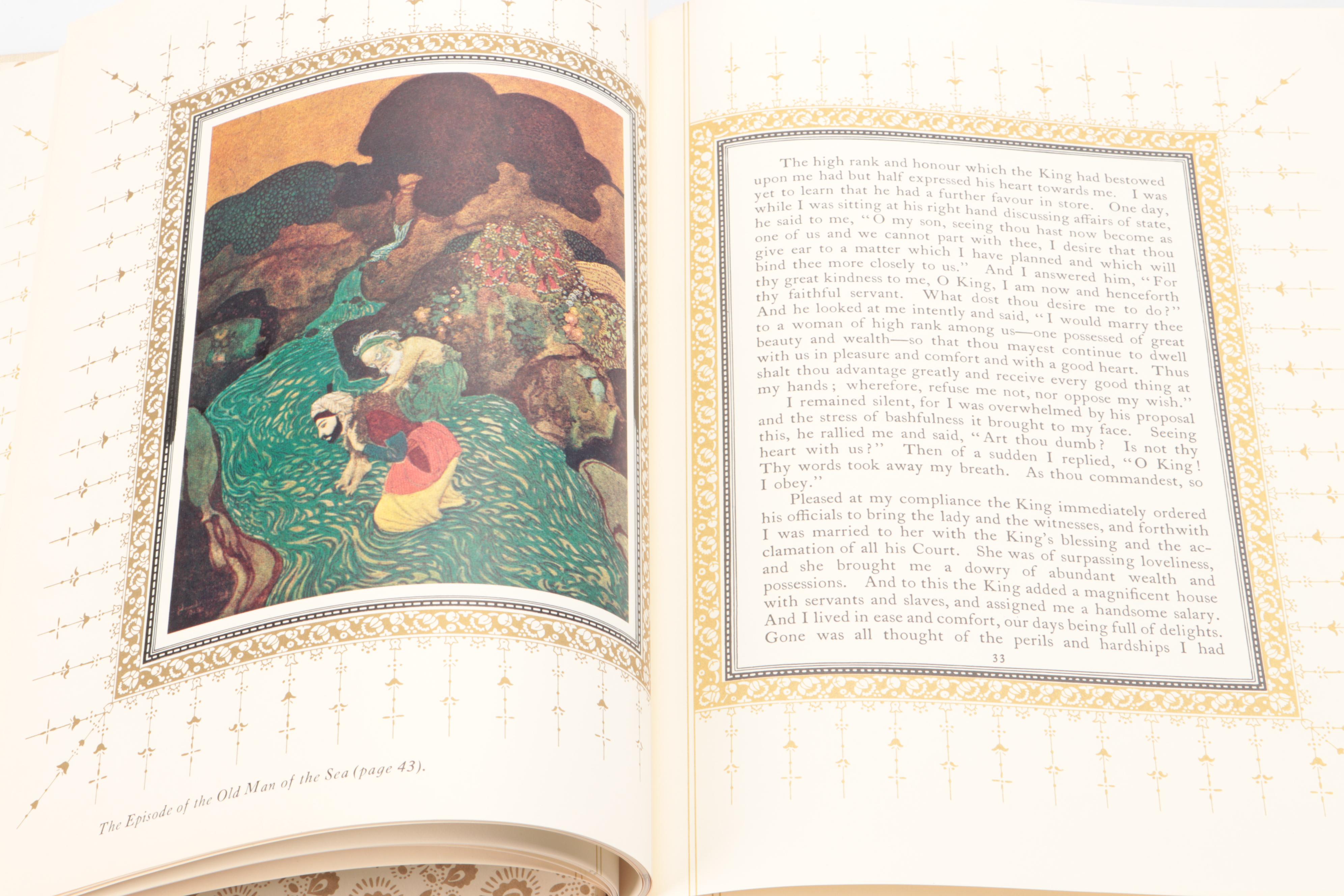 Edmund Dulac Illustrated "Sinbad the Sailor and Other Stories," 1978