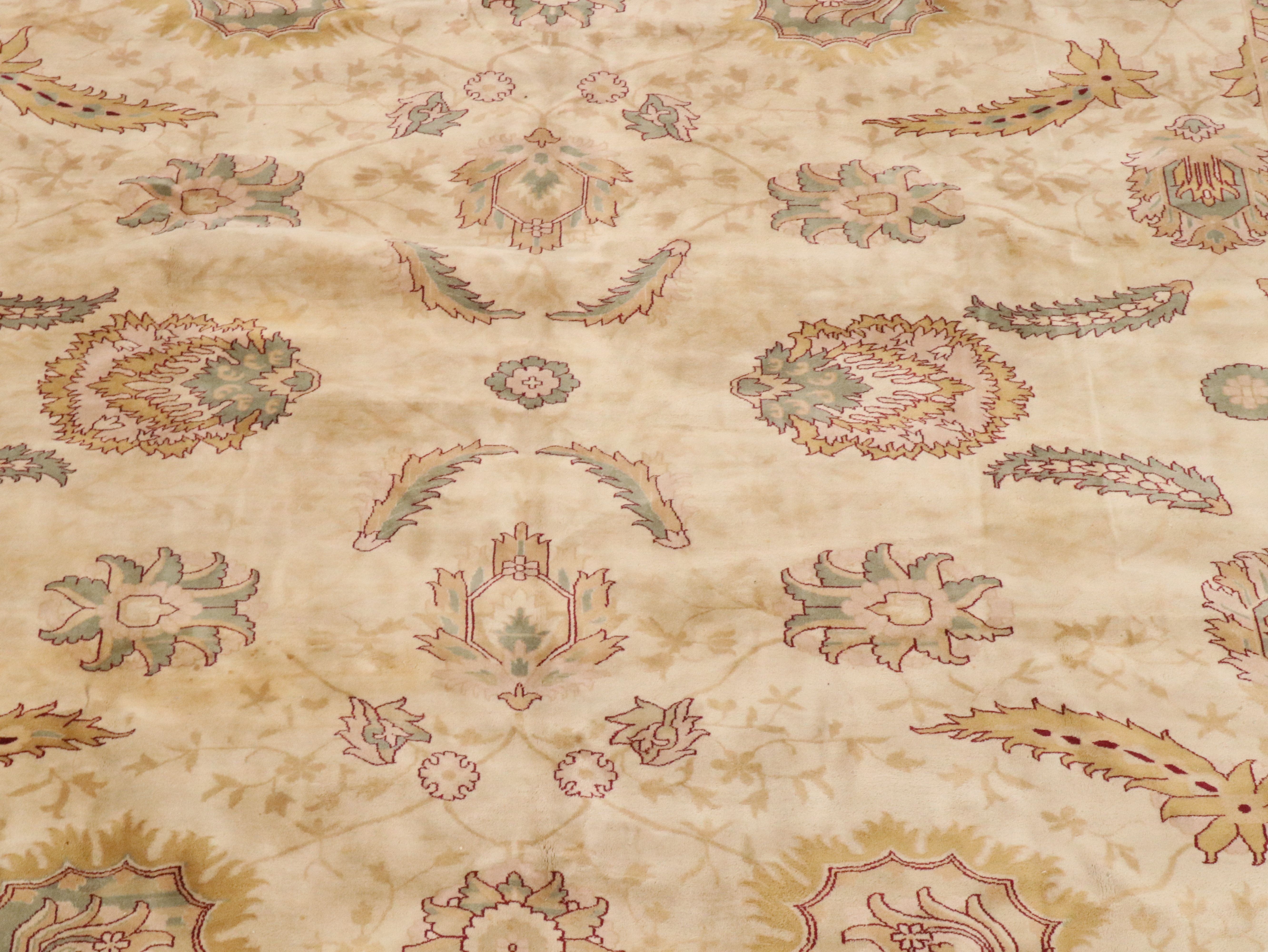 11'9 x 17'9 Hand-Knotted Pakistani Peshawar Room Sized Rug