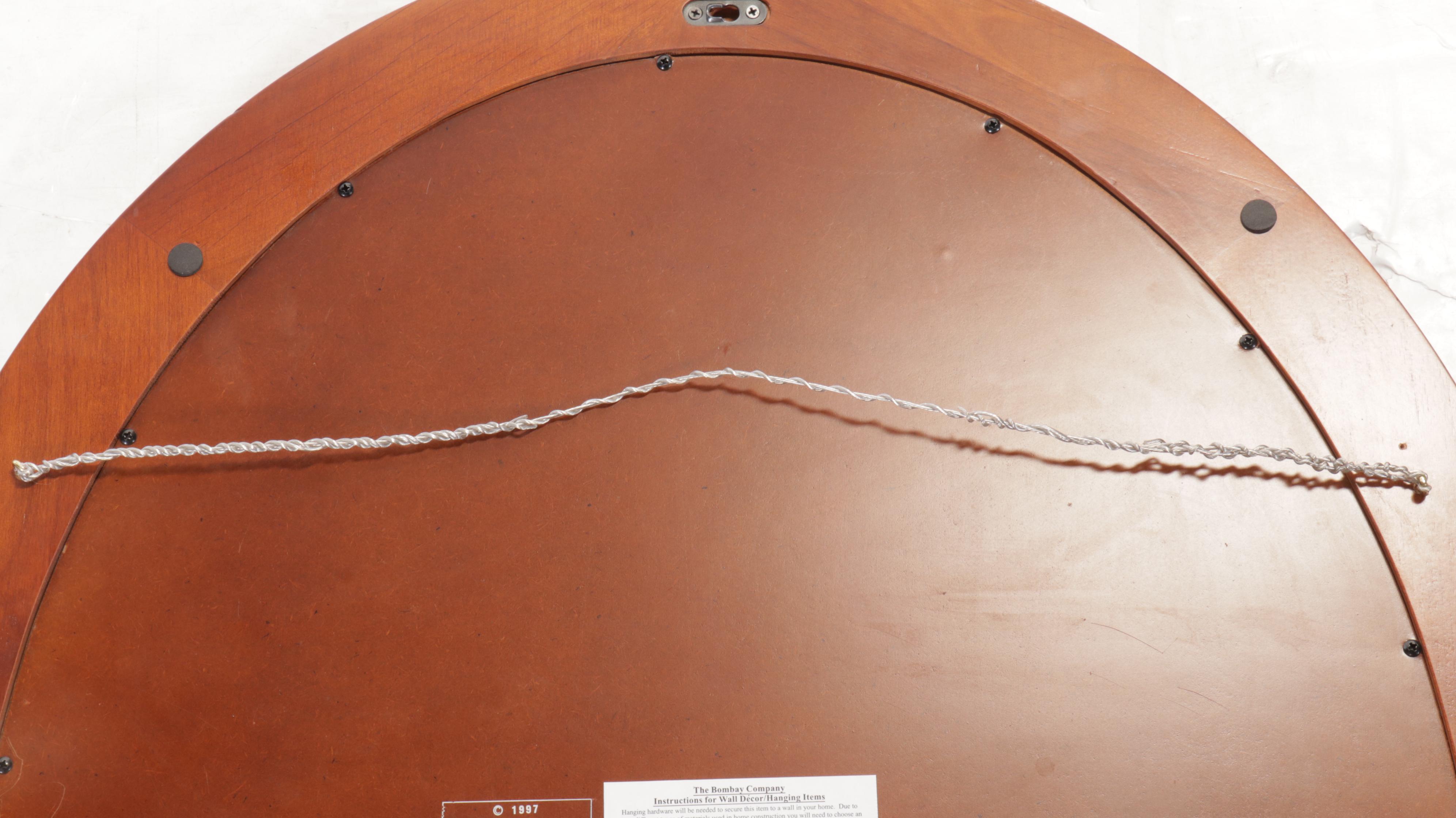 The Bombay Company Oval Wood Wall Mirror, 1997