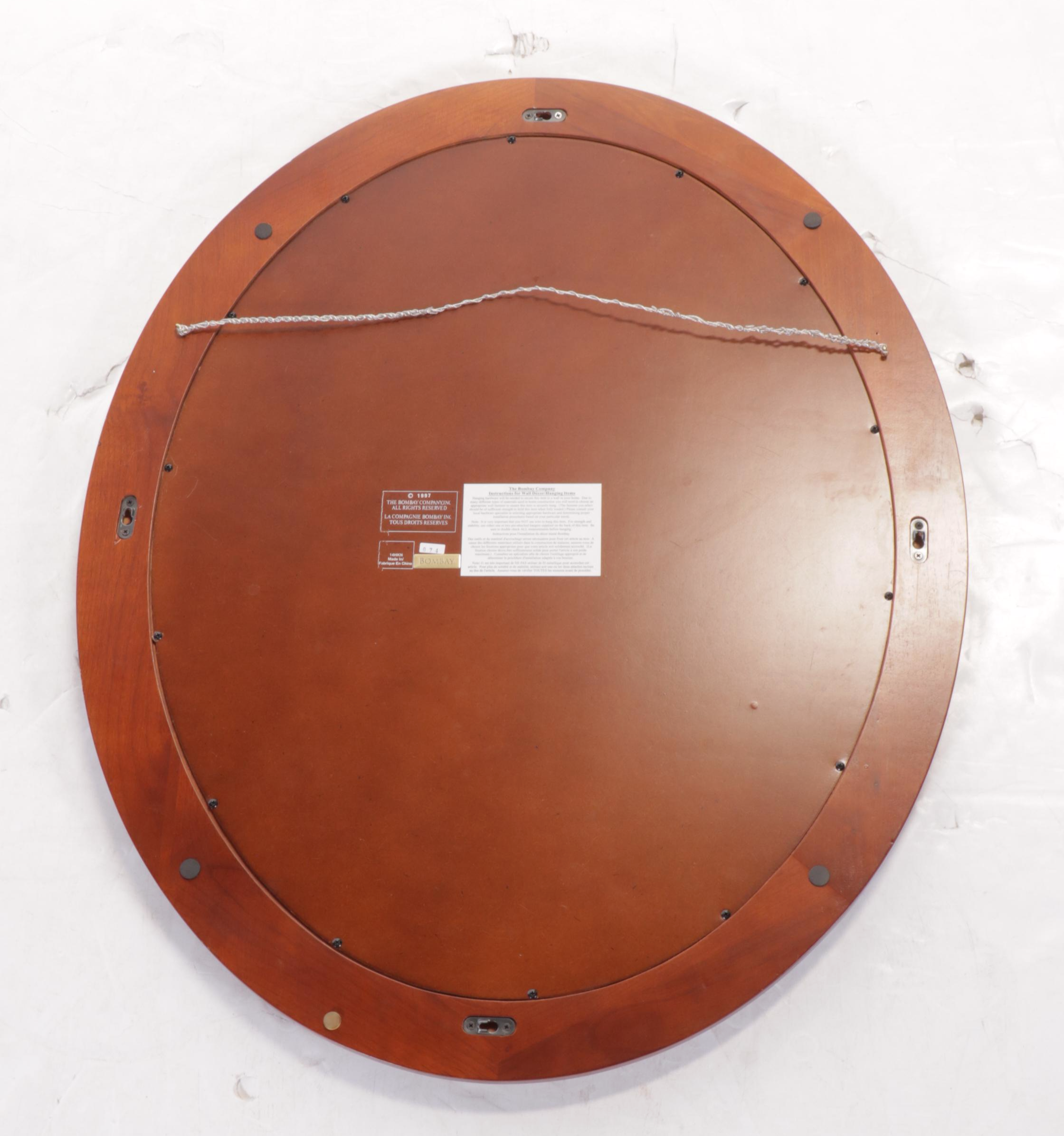 The Bombay Company Oval Wood Wall Mirror, 1997