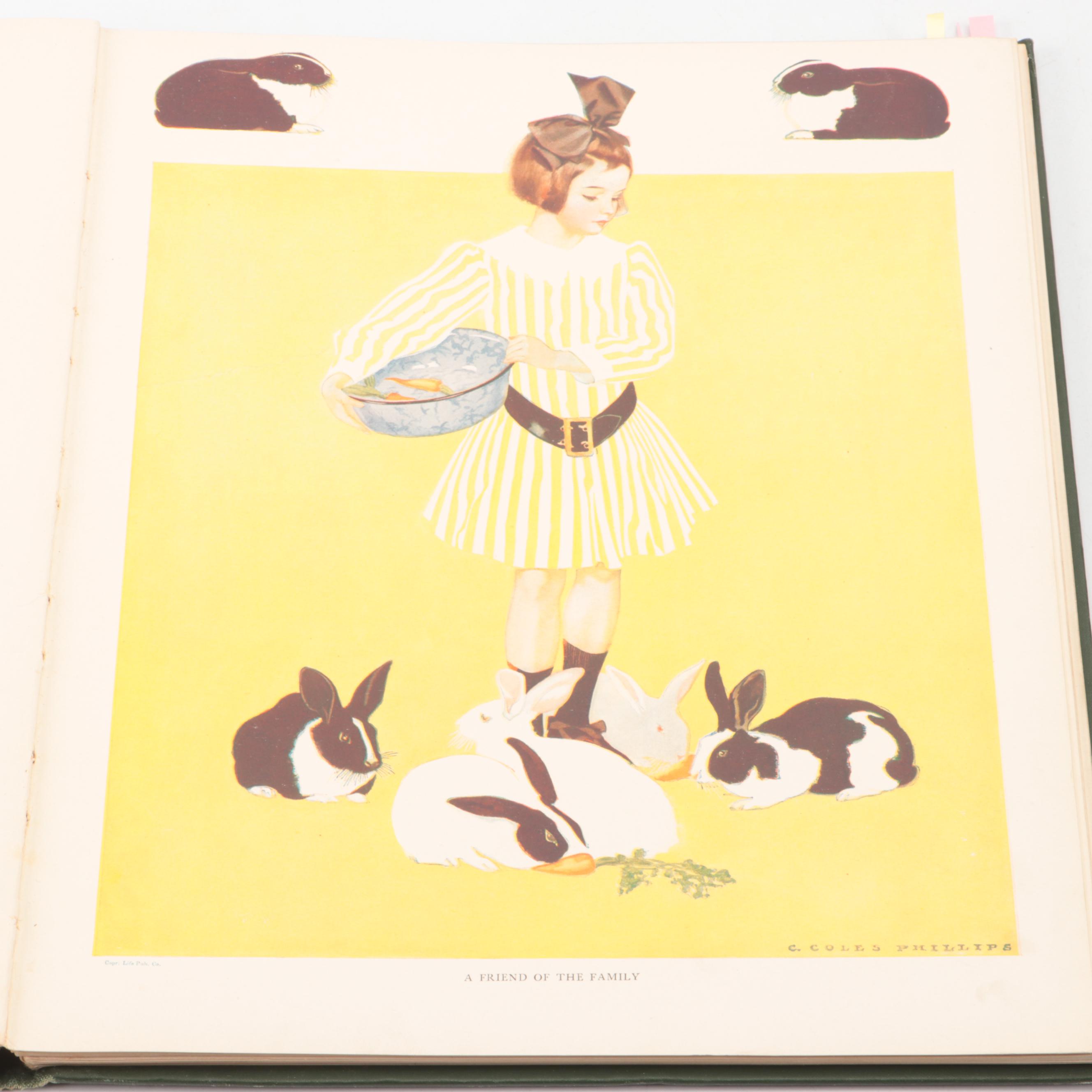 Illustrated "A Gallery of Girls" by Coles Phillips, Early 20th Century