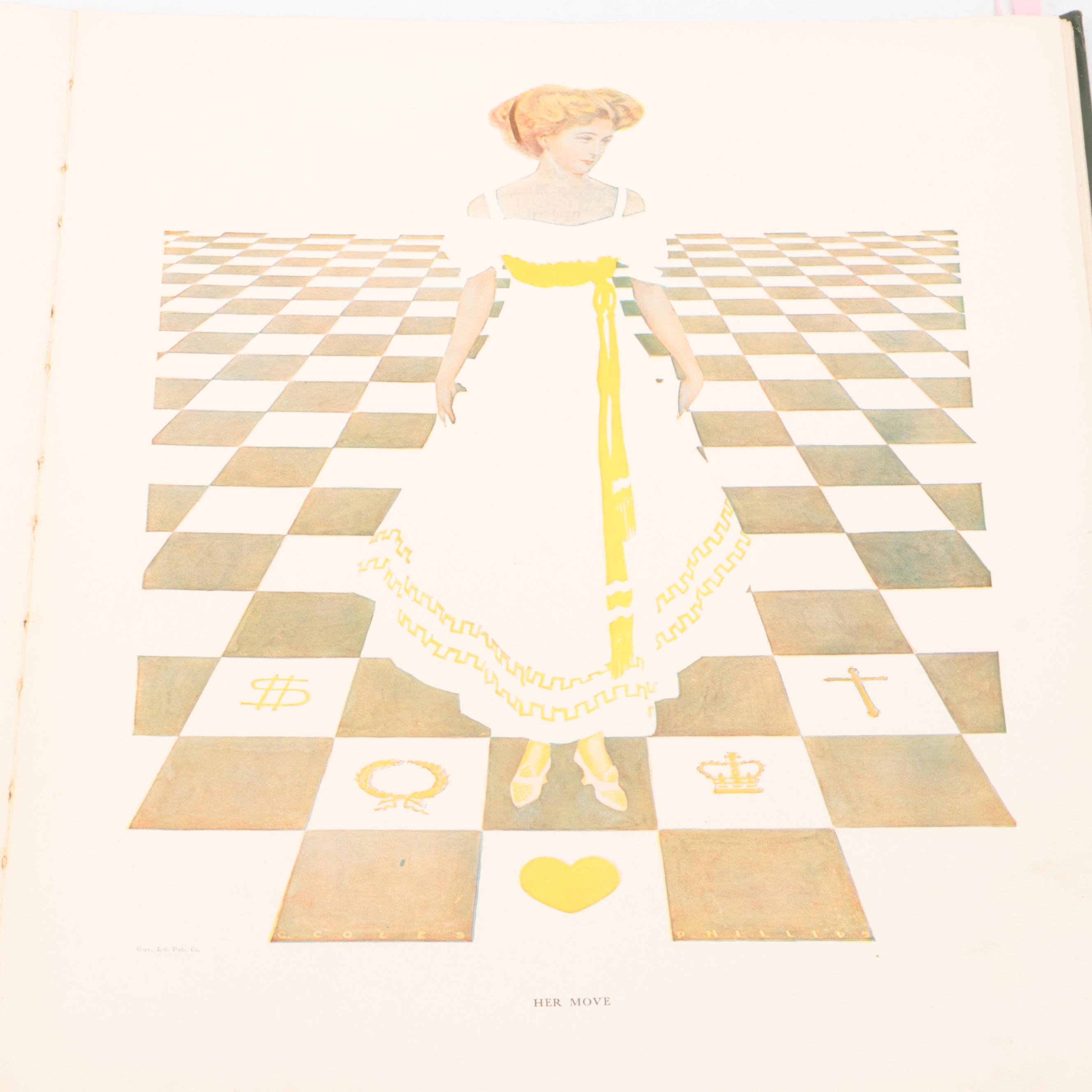 Illustrated "A Gallery of Girls" by Coles Phillips, Early 20th Century