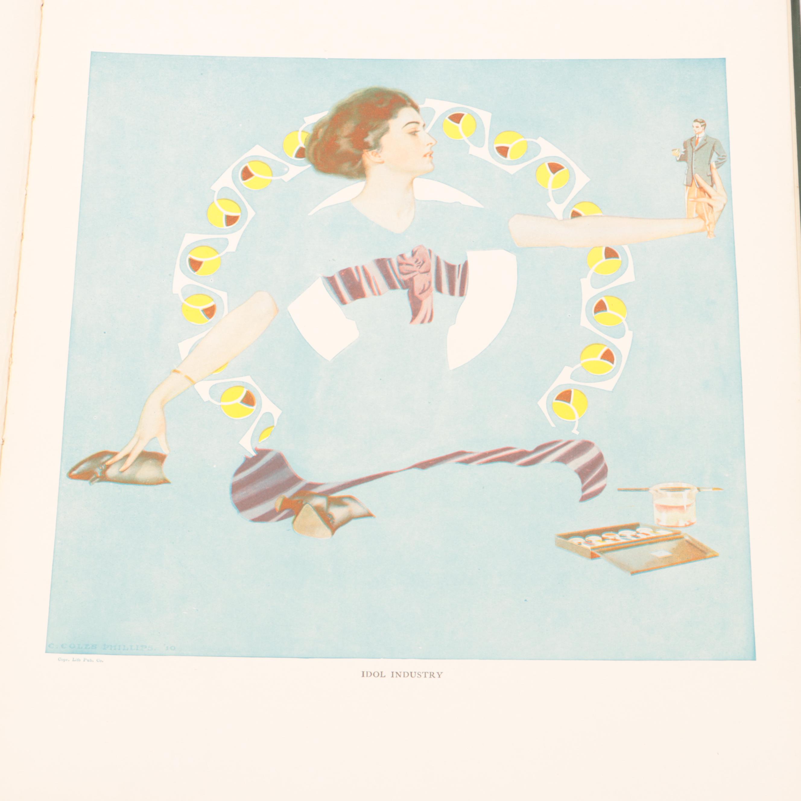 Illustrated "A Gallery of Girls" by Coles Phillips, Early 20th Century