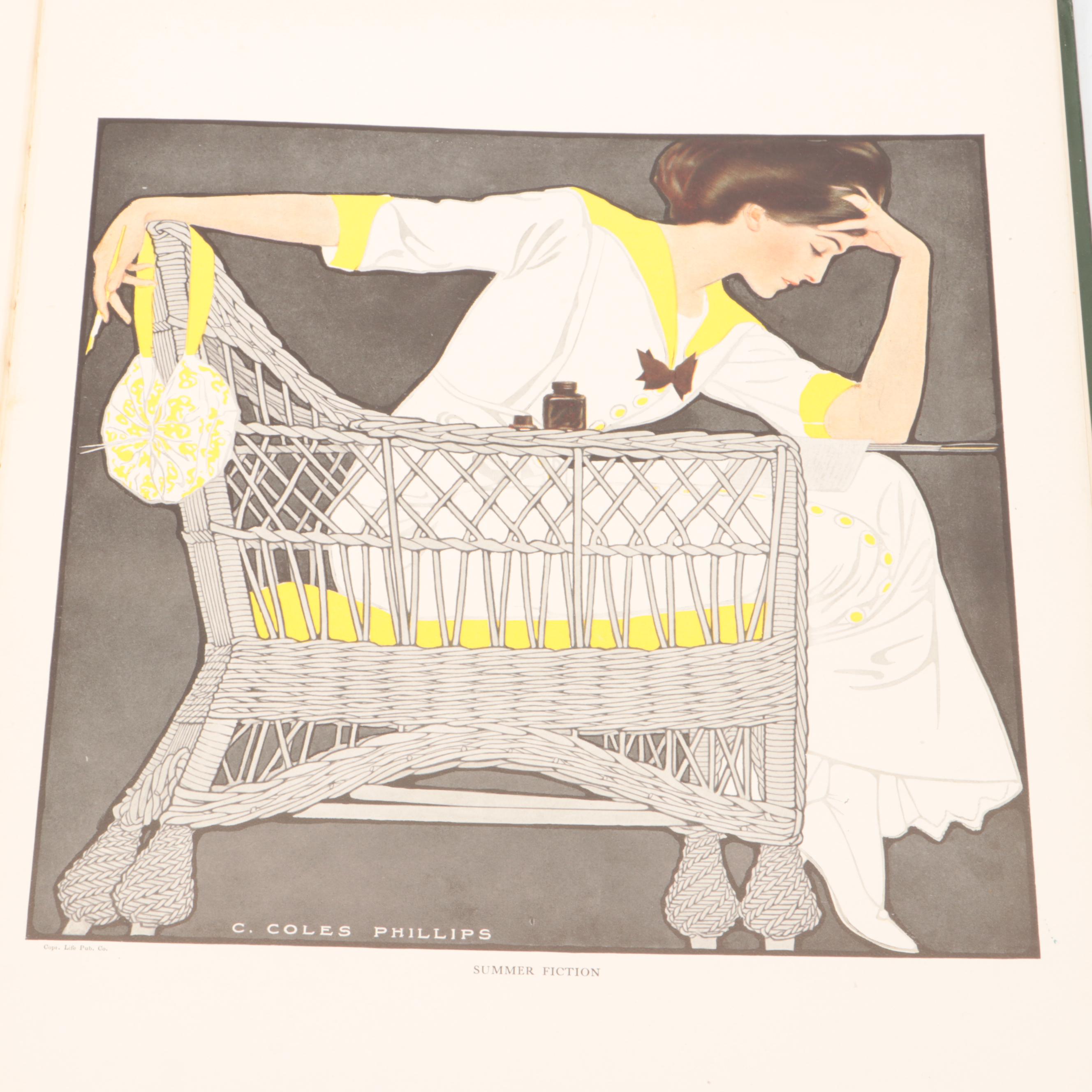 Illustrated "A Gallery of Girls" by Coles Phillips, Early 20th Century