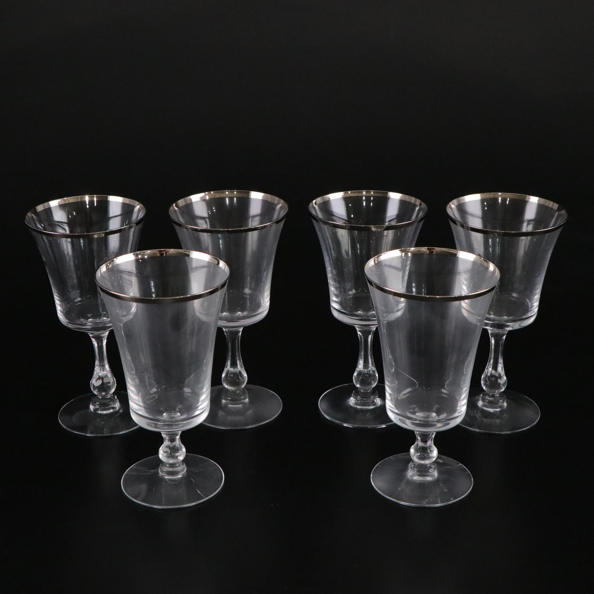 Lenox "Solitaire Platinum" Porcelain Dinnerware and Fostoria "Sheffield" Glasses