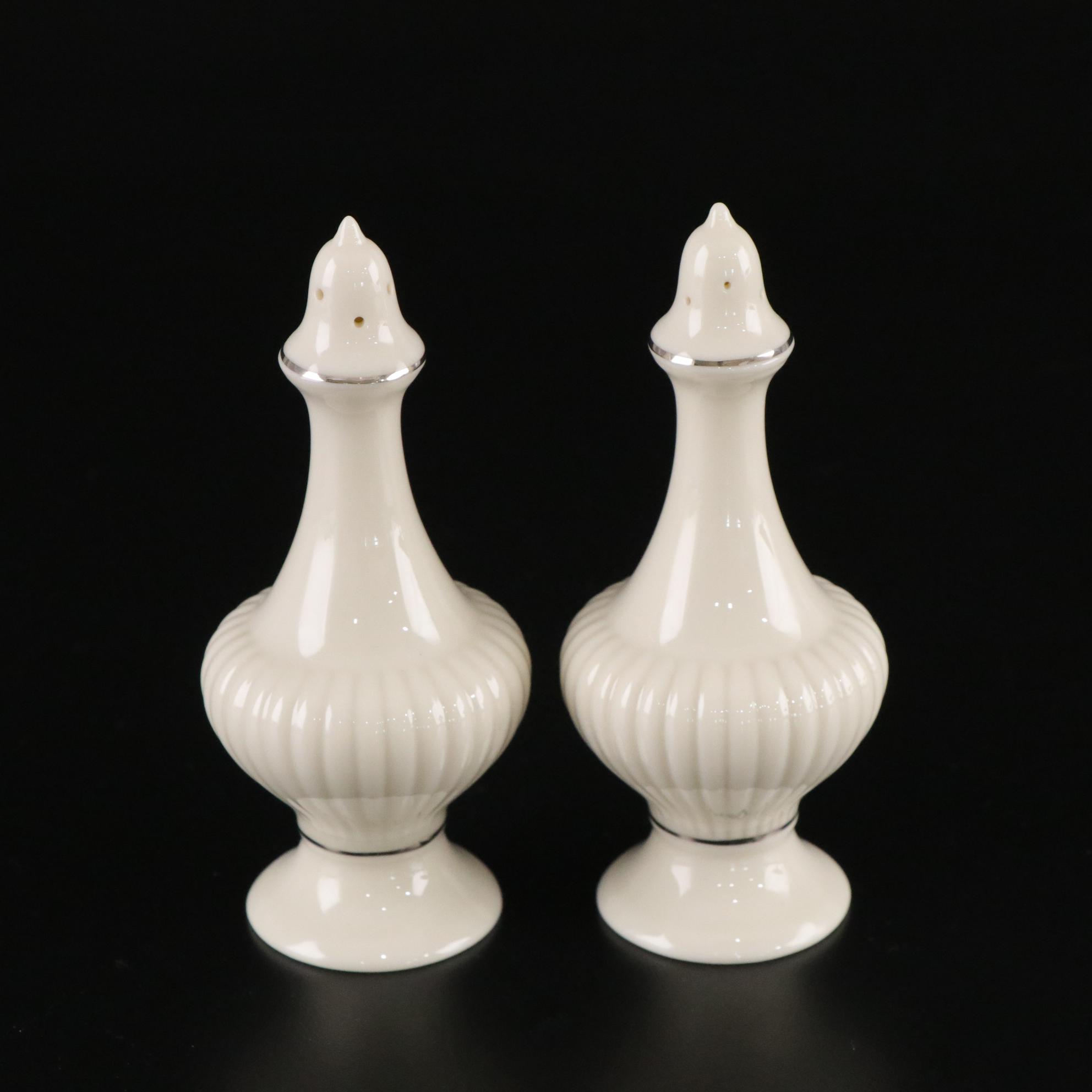 Lenox "Solitaire Platinum" Porcelain Dinnerware and Fostoria "Sheffield" Glasses