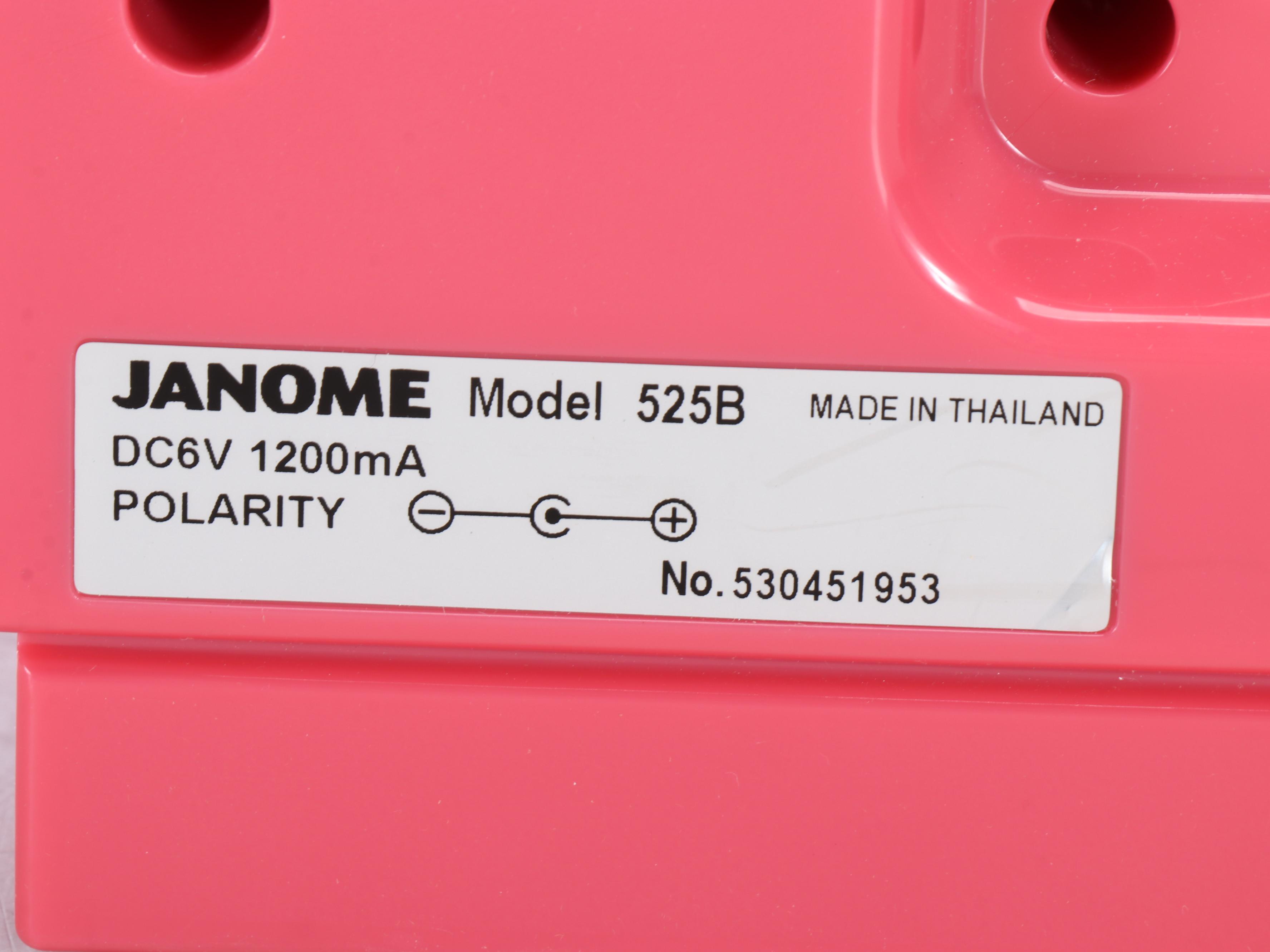 Janome "New Home" Model 525B Pink Electric Sewing Machine