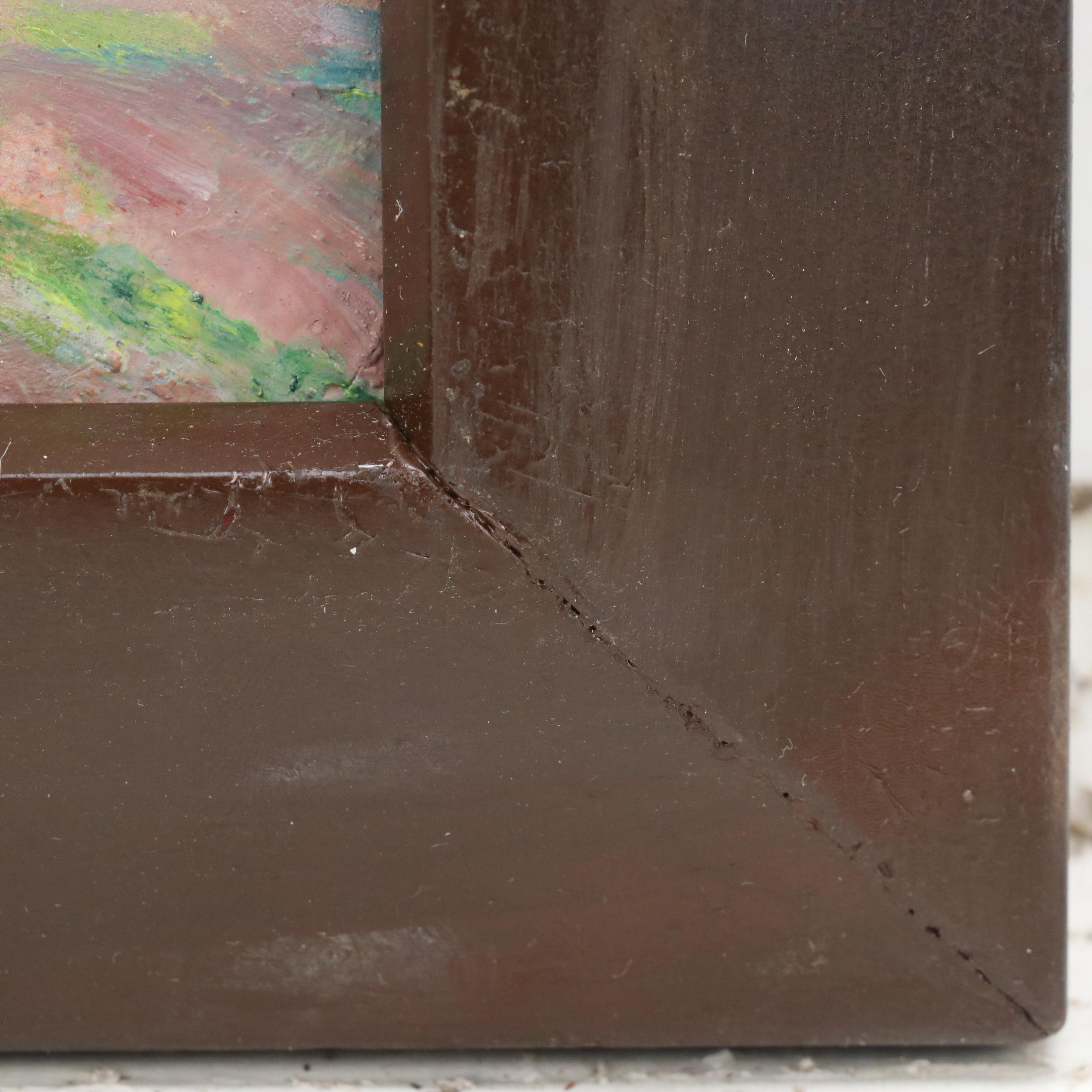 Jeanne Reimbolt French Countryside Landscape Oil Painting, Early 20th Century