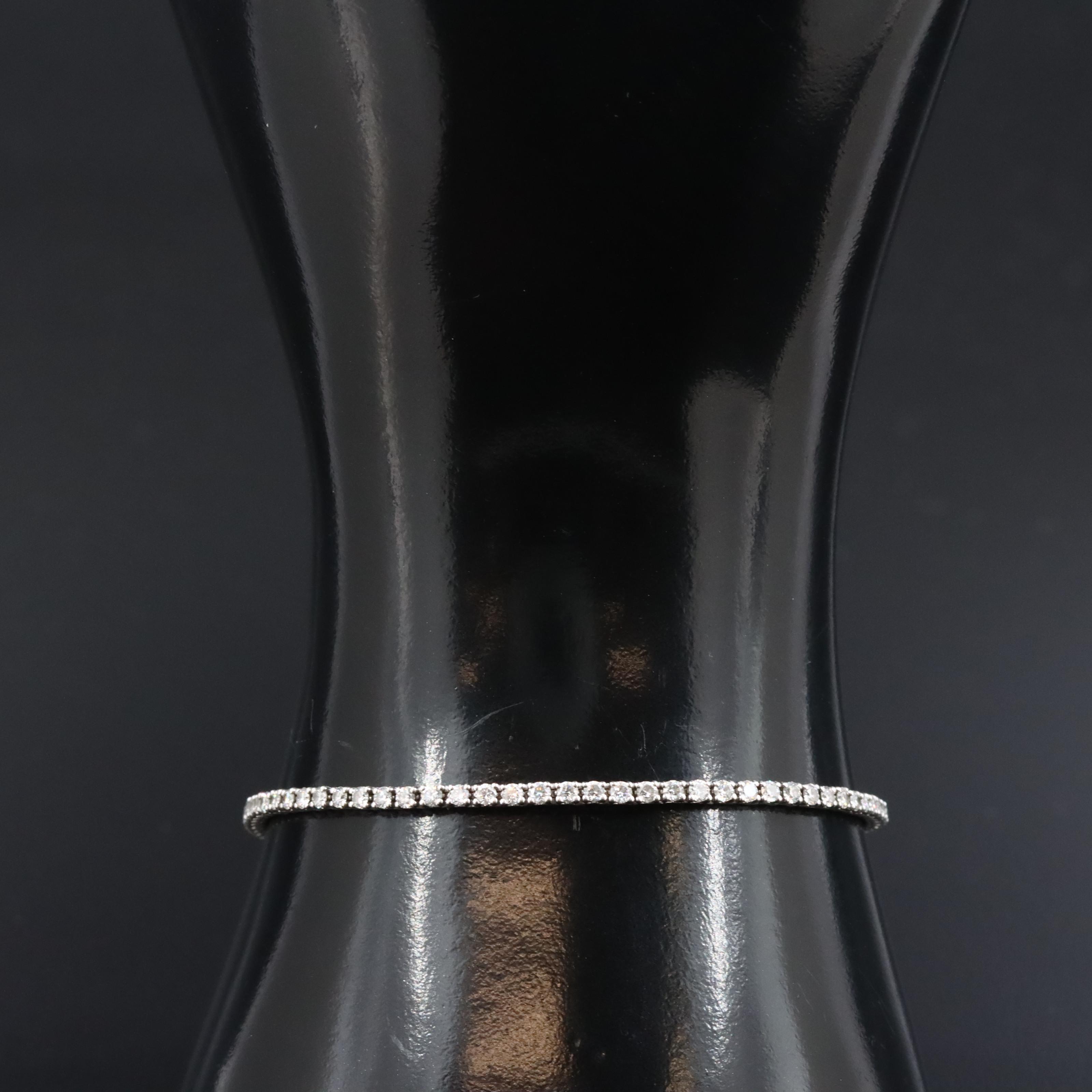 10K 2.00 CTW Lab Grown Diamond Line Bracelet