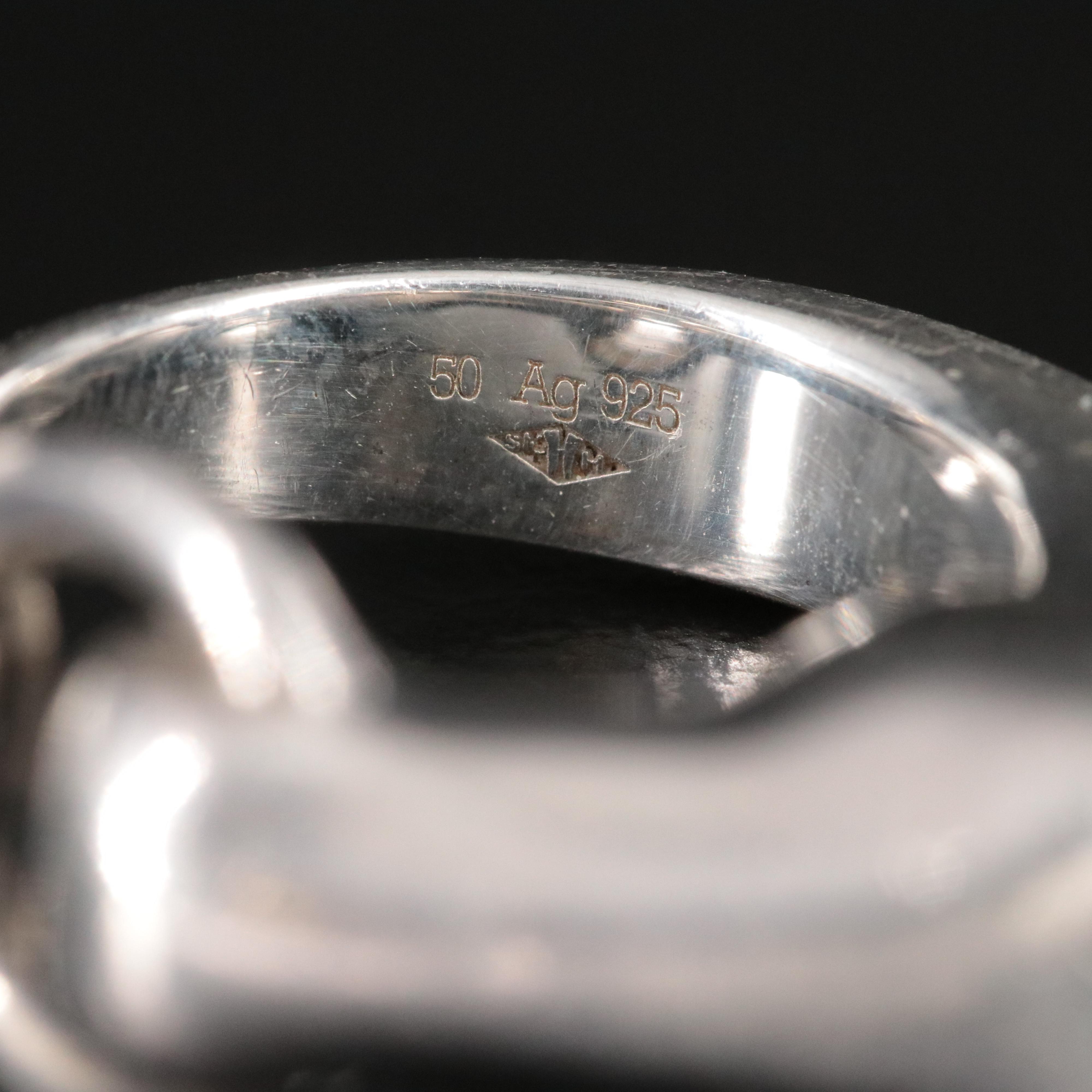 Hermès Galop Sterling Horse Head Ring