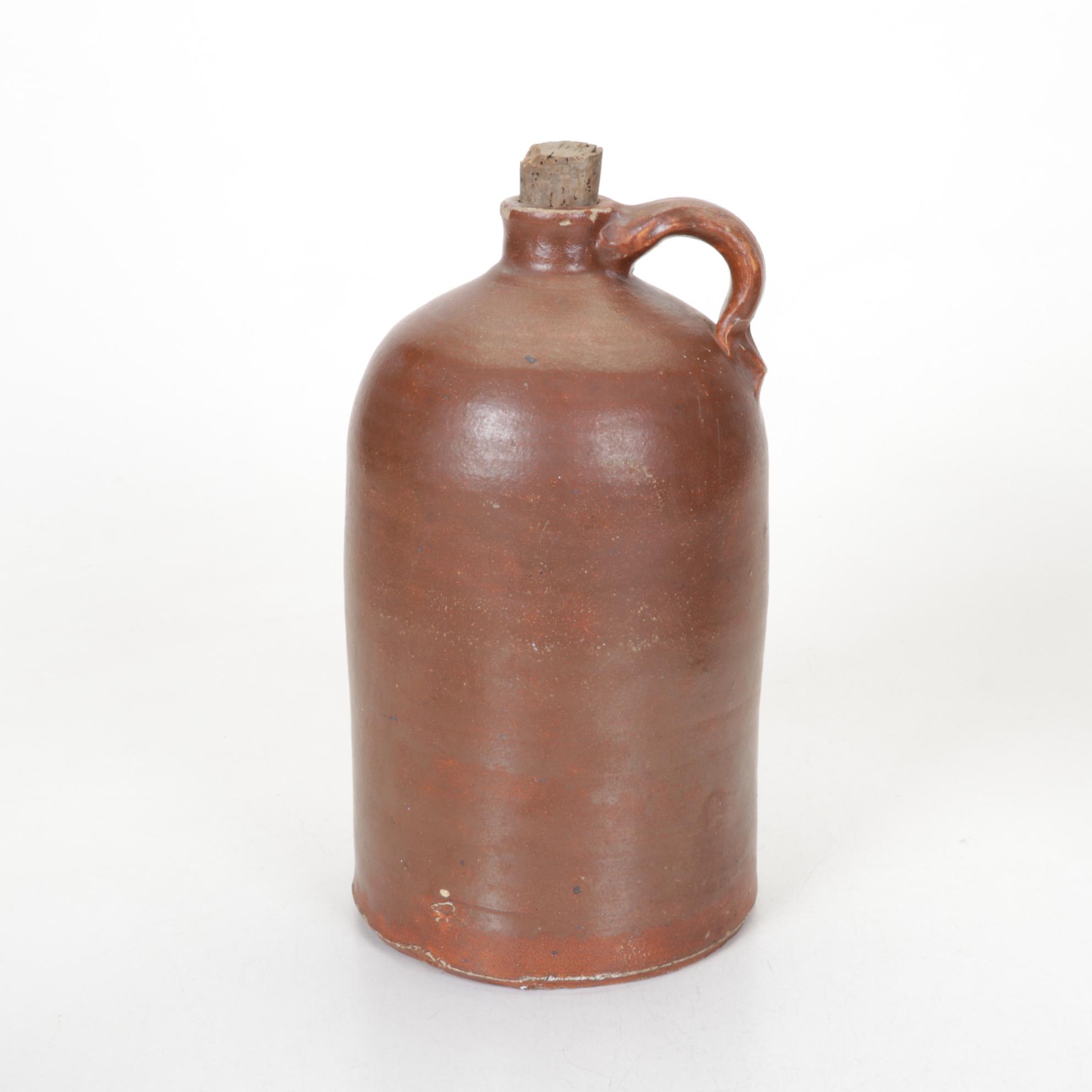 F. H. Weeks Salt Glazed Stoneware & Other Syrup Jugs
