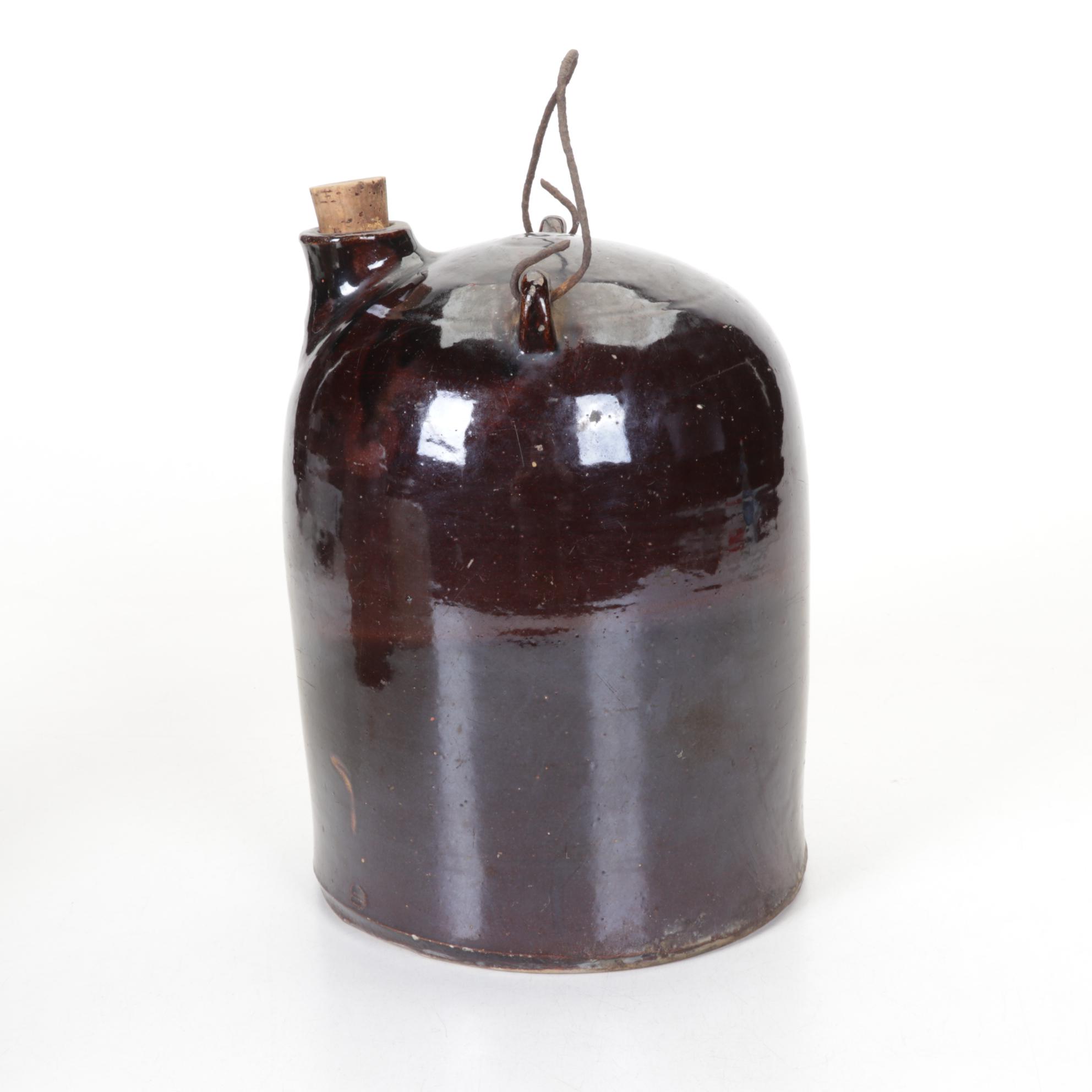 F. H. Weeks Salt Glazed Stoneware & Other Syrup Jugs