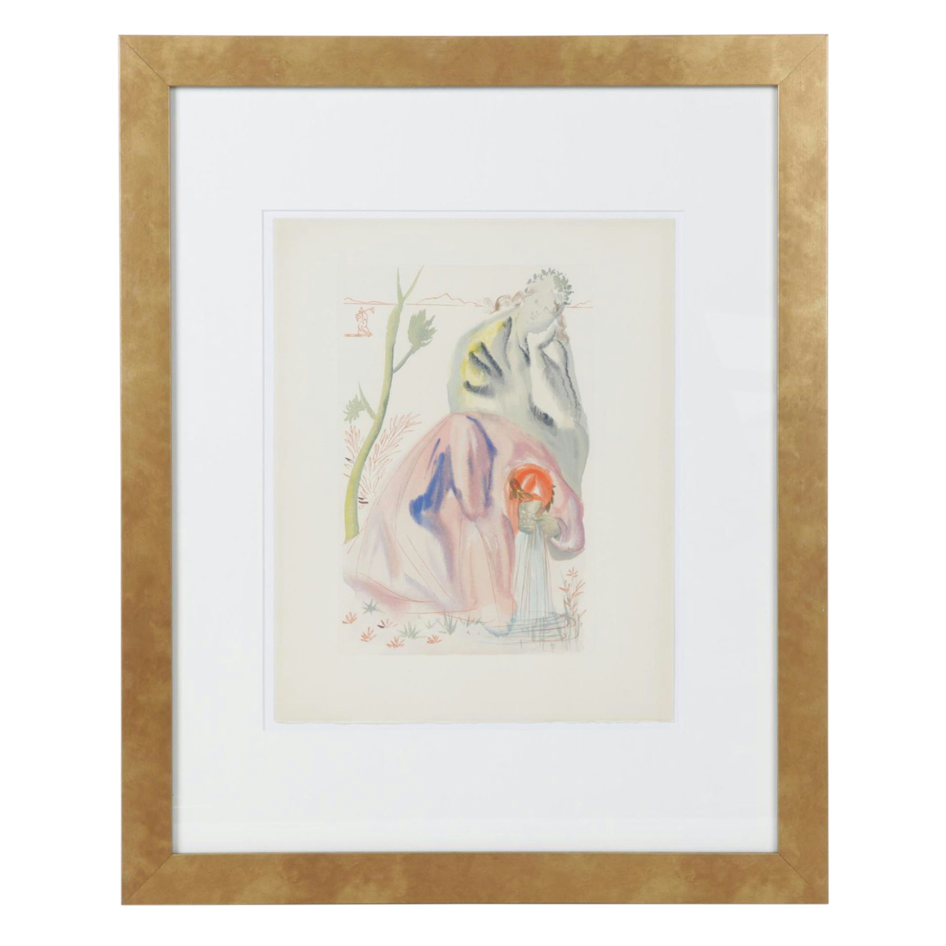 Salvador Dalí Wood Engraving "La Source," 1960 - 1964