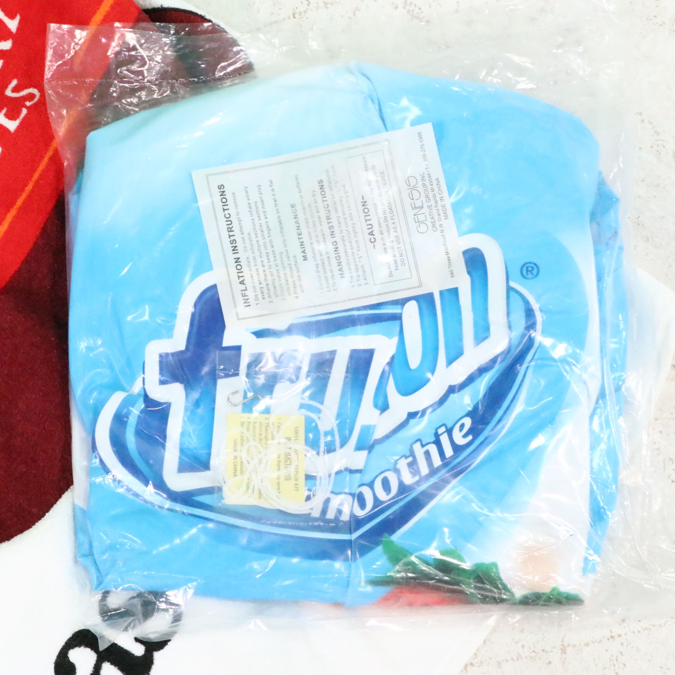 Bacardi Tropical Fruit Mixers Beach Umbrella with More Advertising Memorabilia