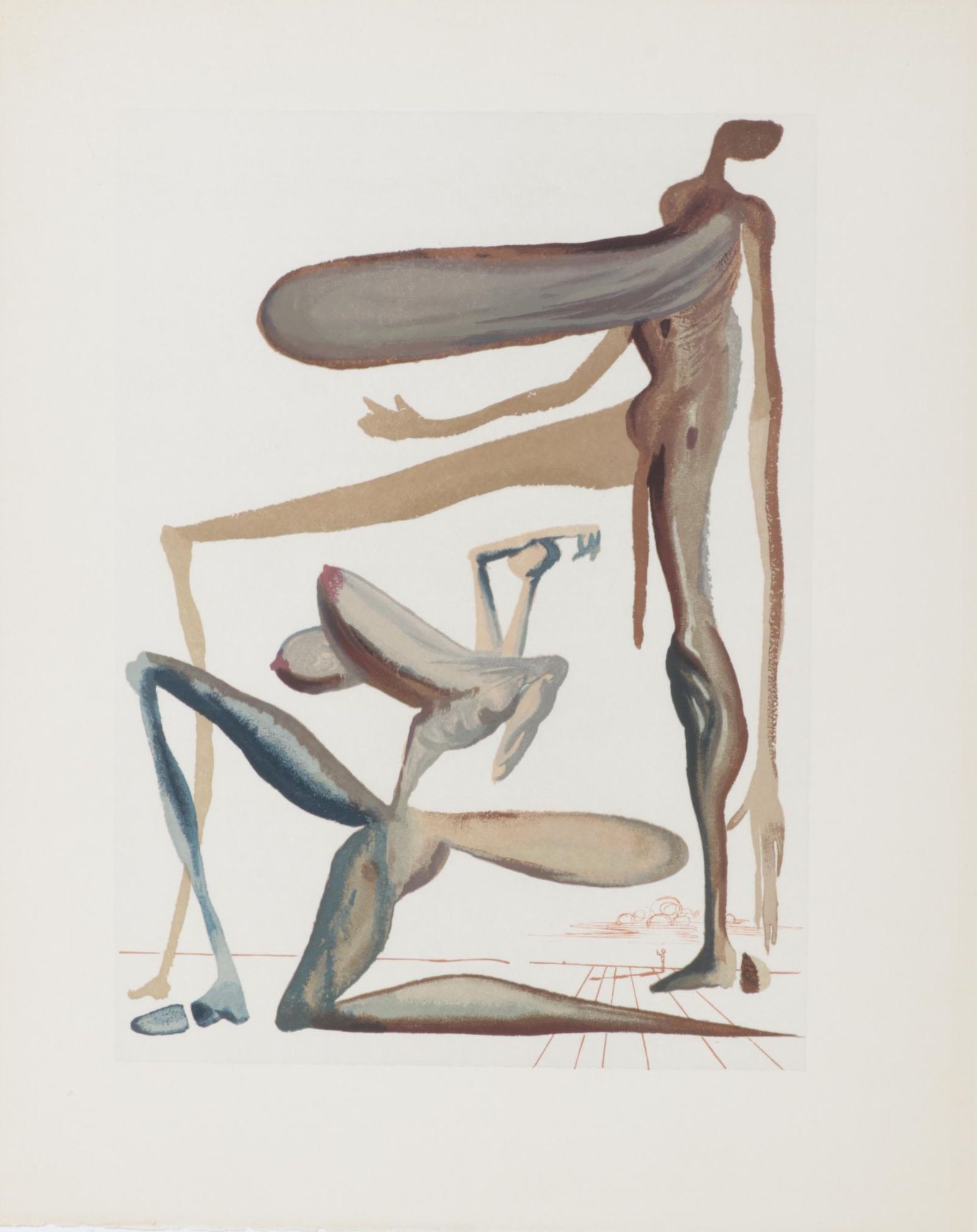 Salvador Dalí Wood Engraving "La Prodigalité"