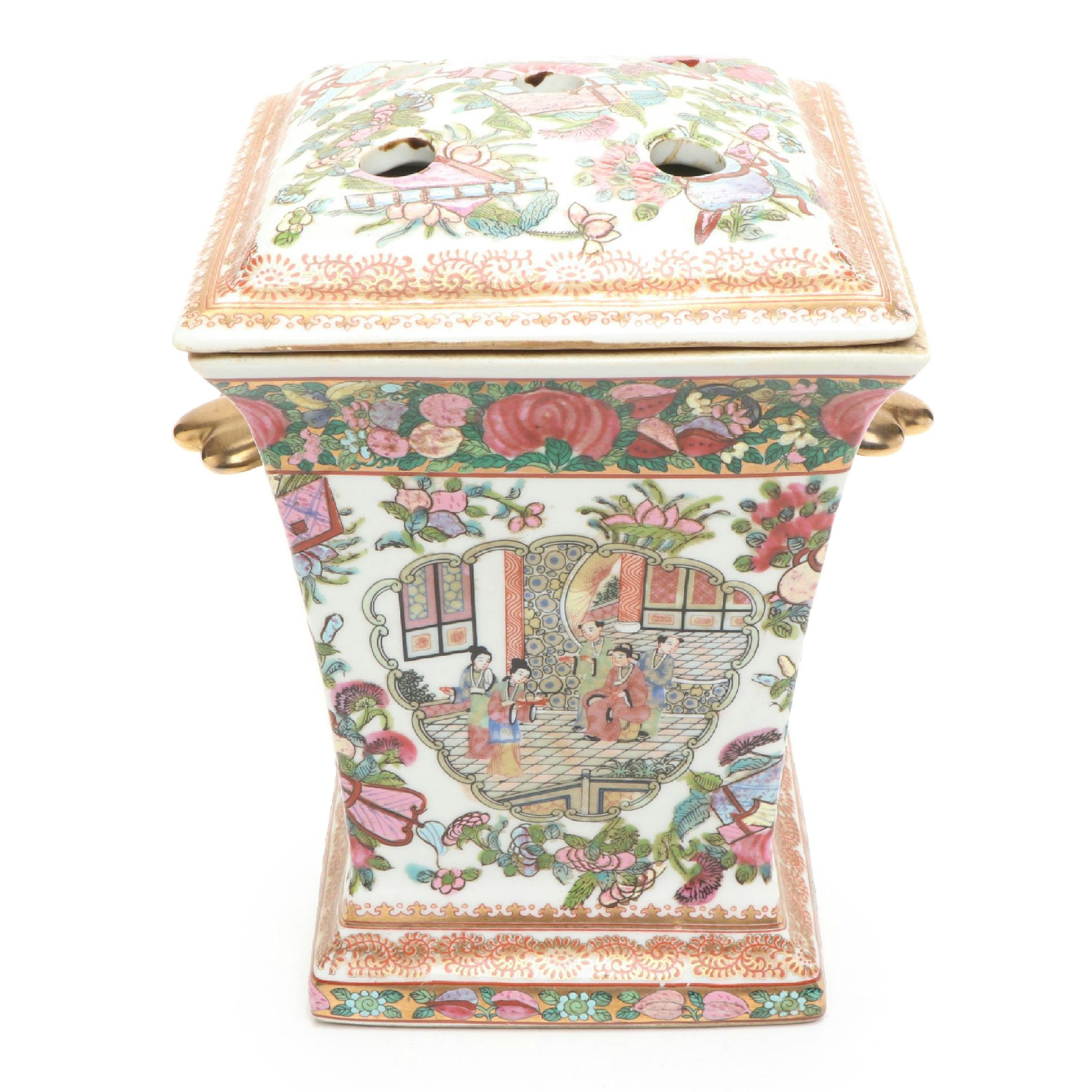 Chinese Famille Rose Porcelain Bough Pot