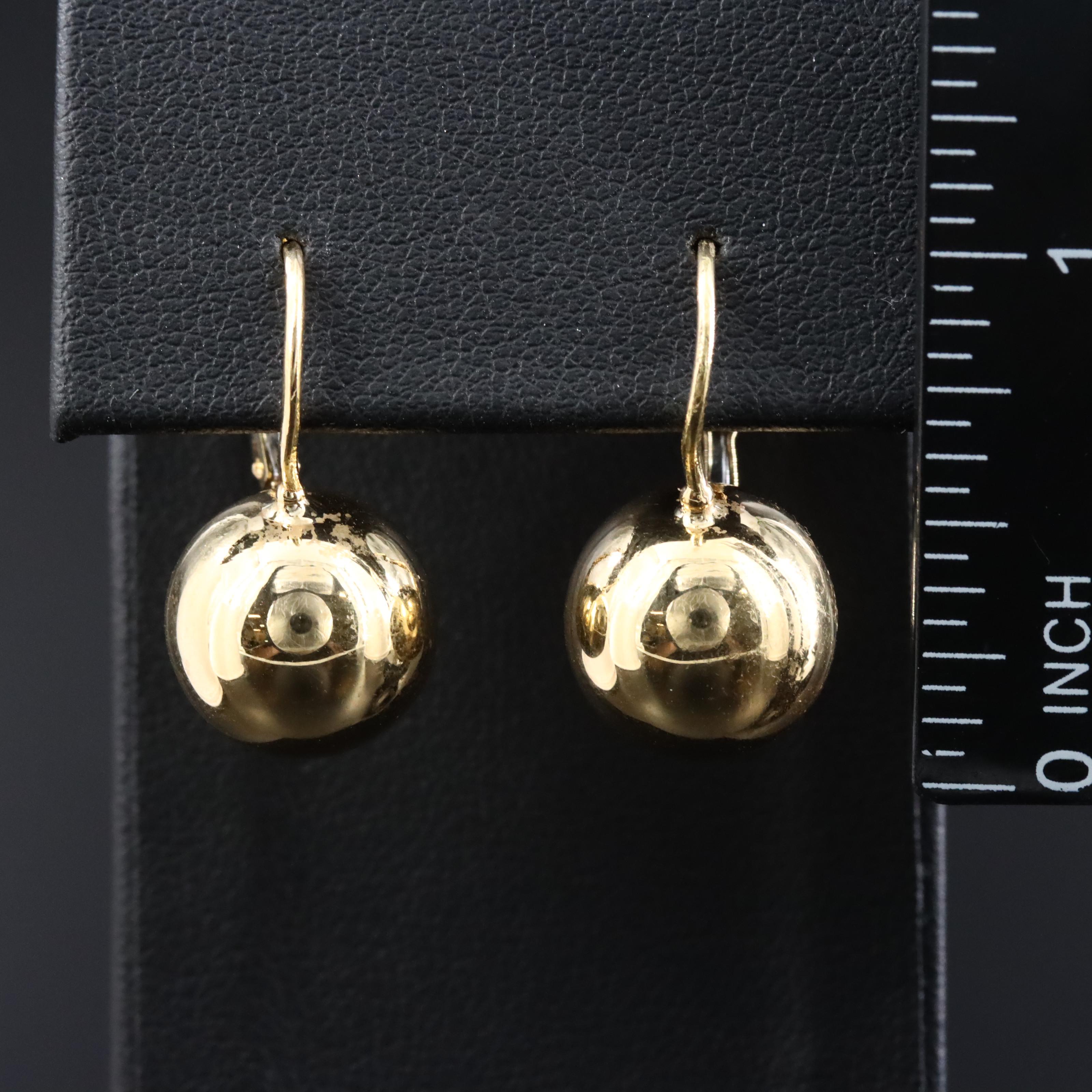 18K Drop Earrings