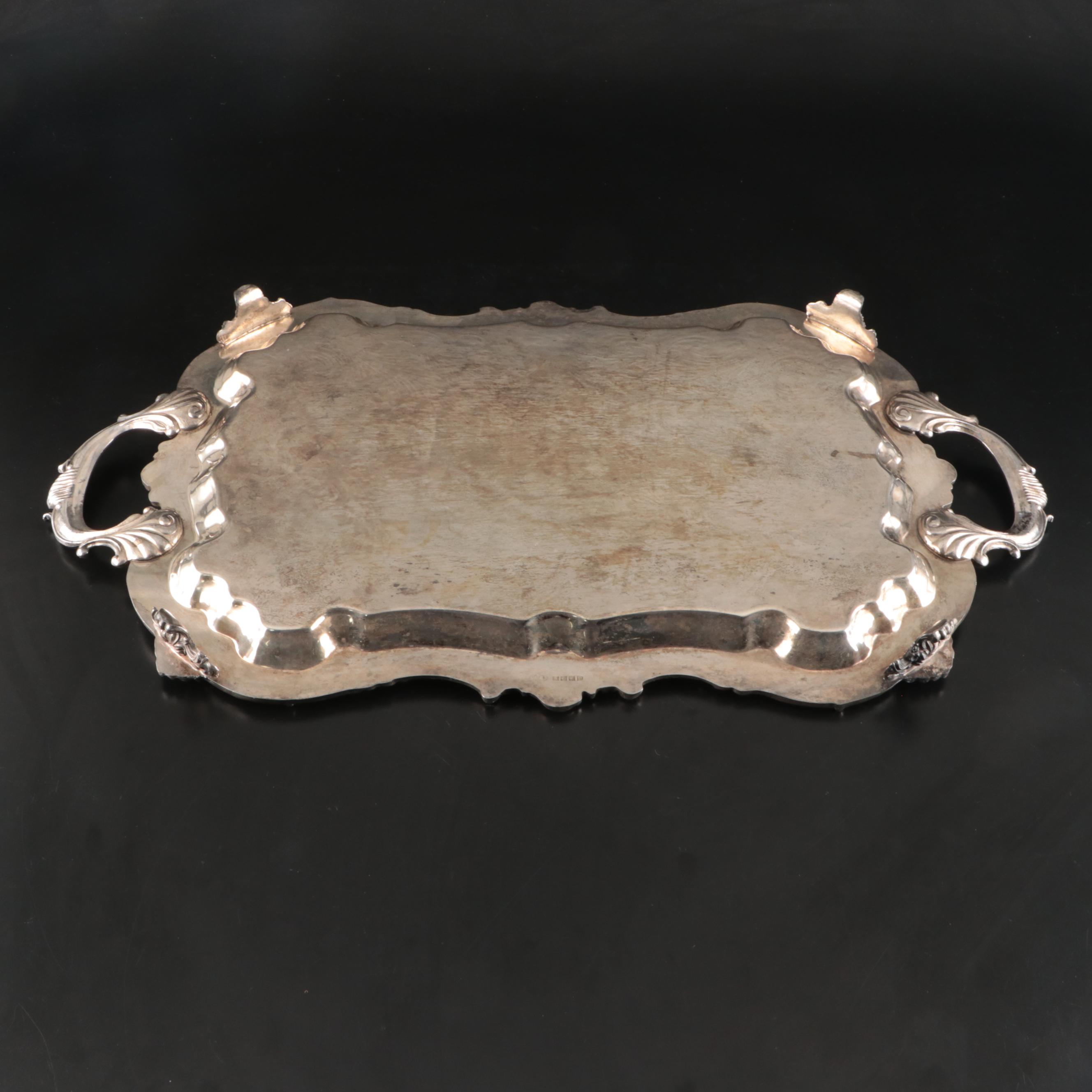 Goldfeder Silver Co. Silver Plate Coffee Service with Serving Tray