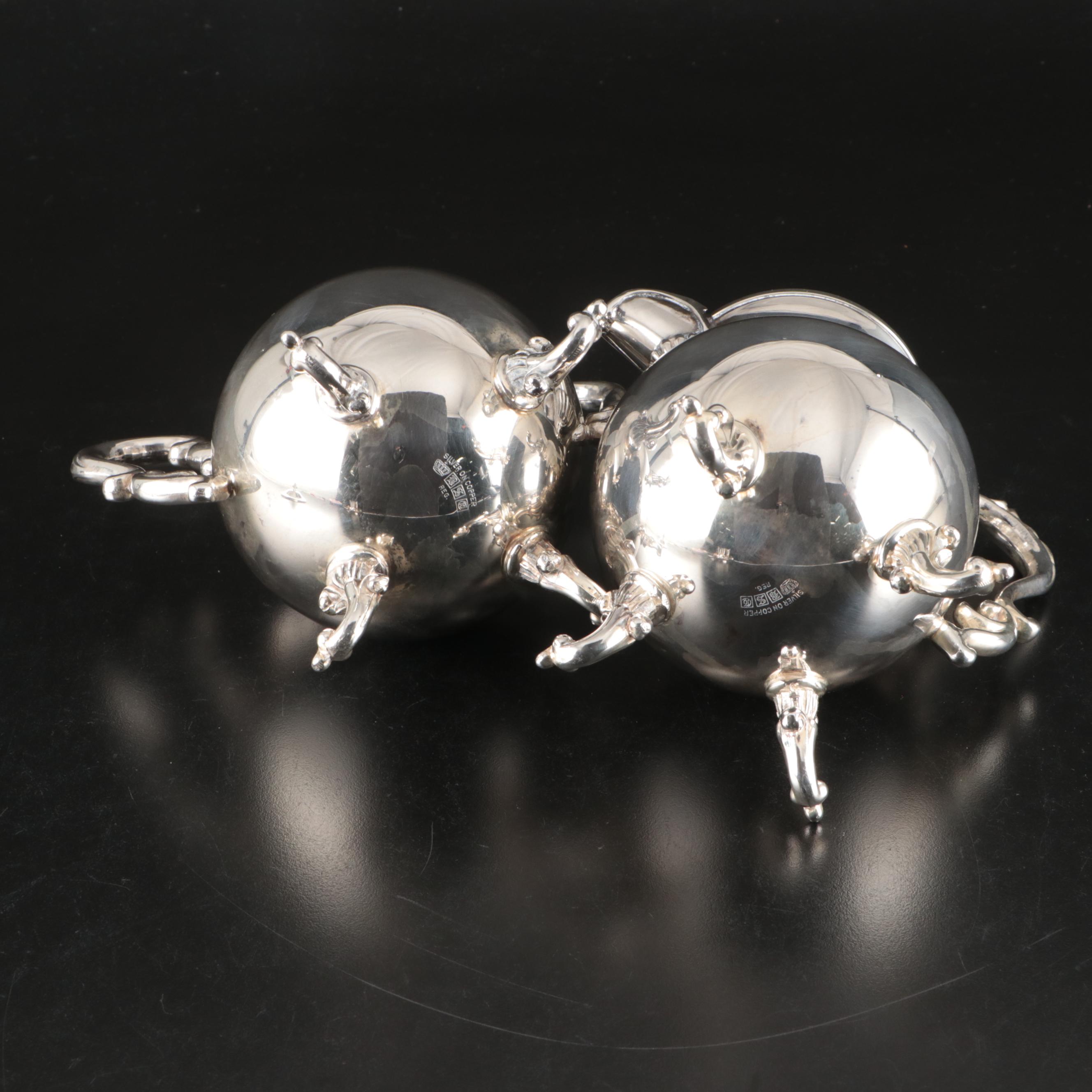 Goldfeder Silver Co. Silver Plate Coffee Service with Serving Tray