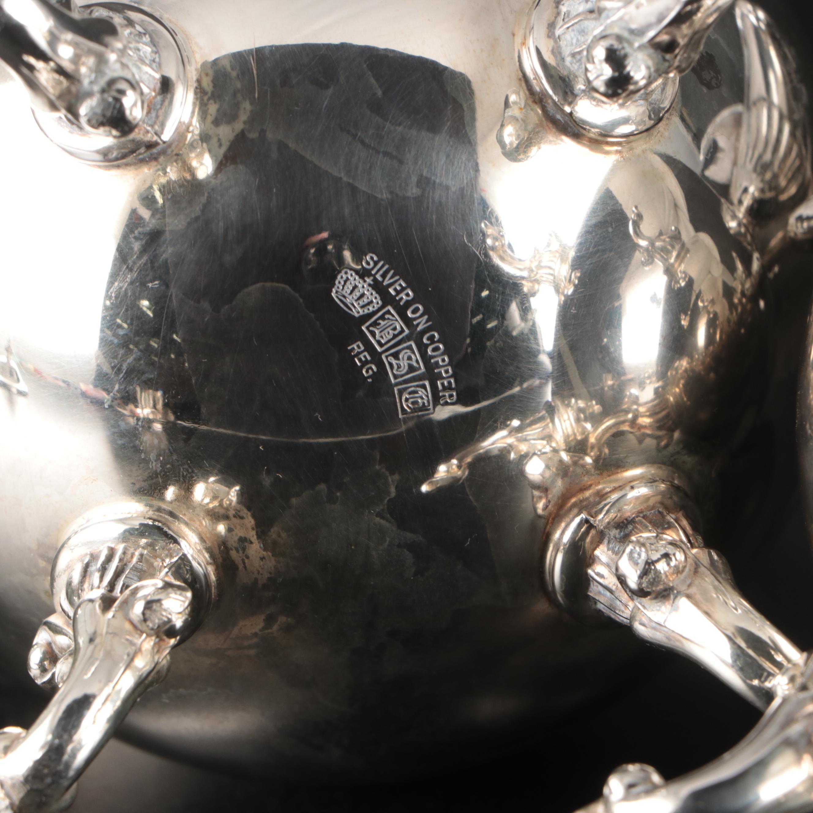 Goldfeder Silver Co. Silver Plate Coffee Service with Serving Tray