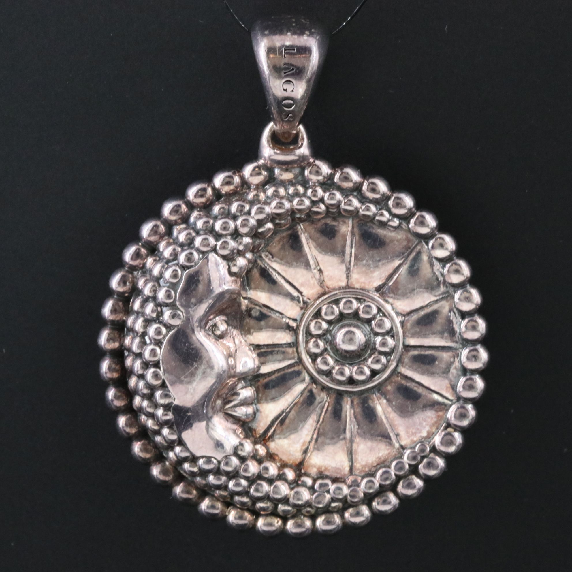 Lagos Rare Wonders Sterling Celestial Moon Pendant