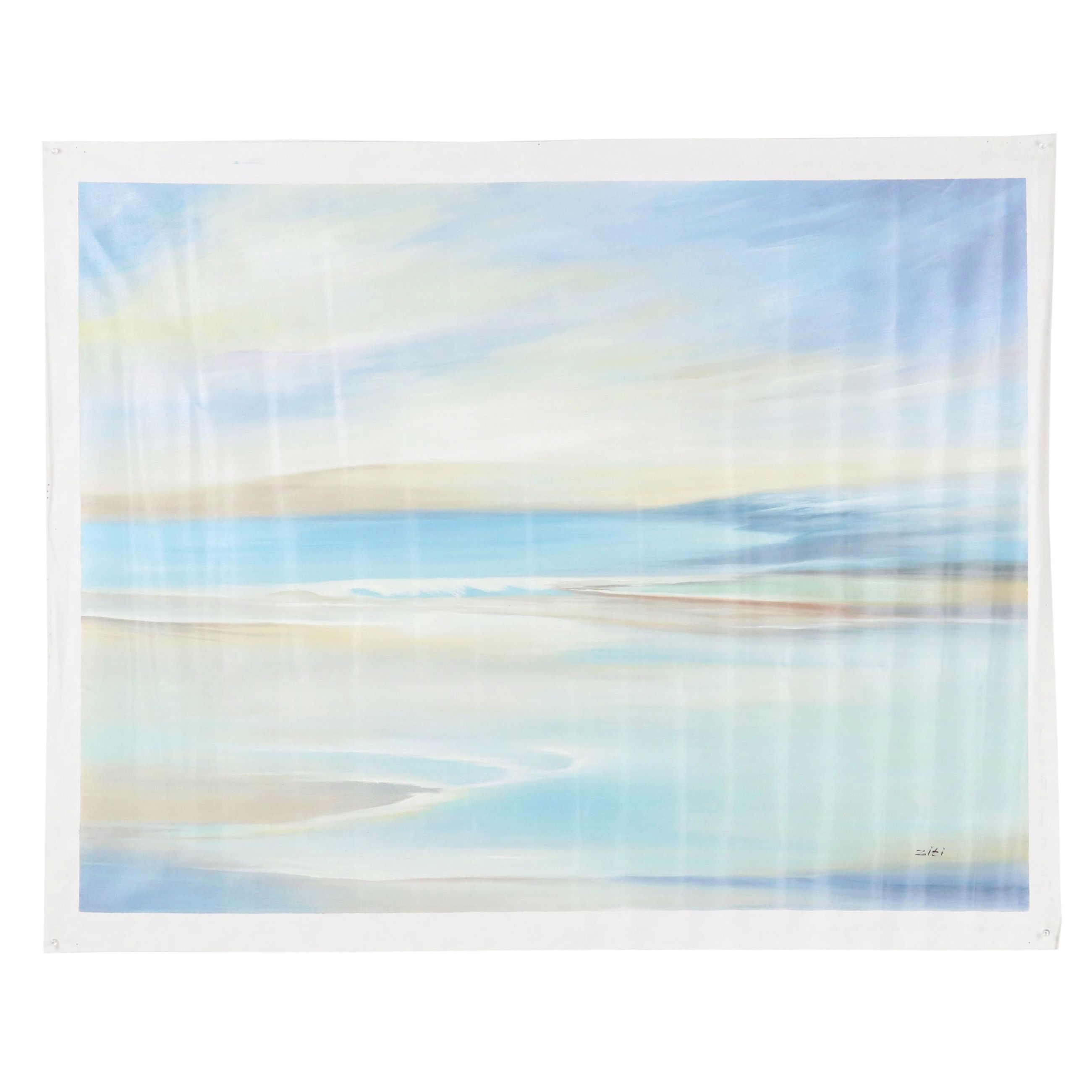 N. Ming Landscape Oil Painting, 21st Century