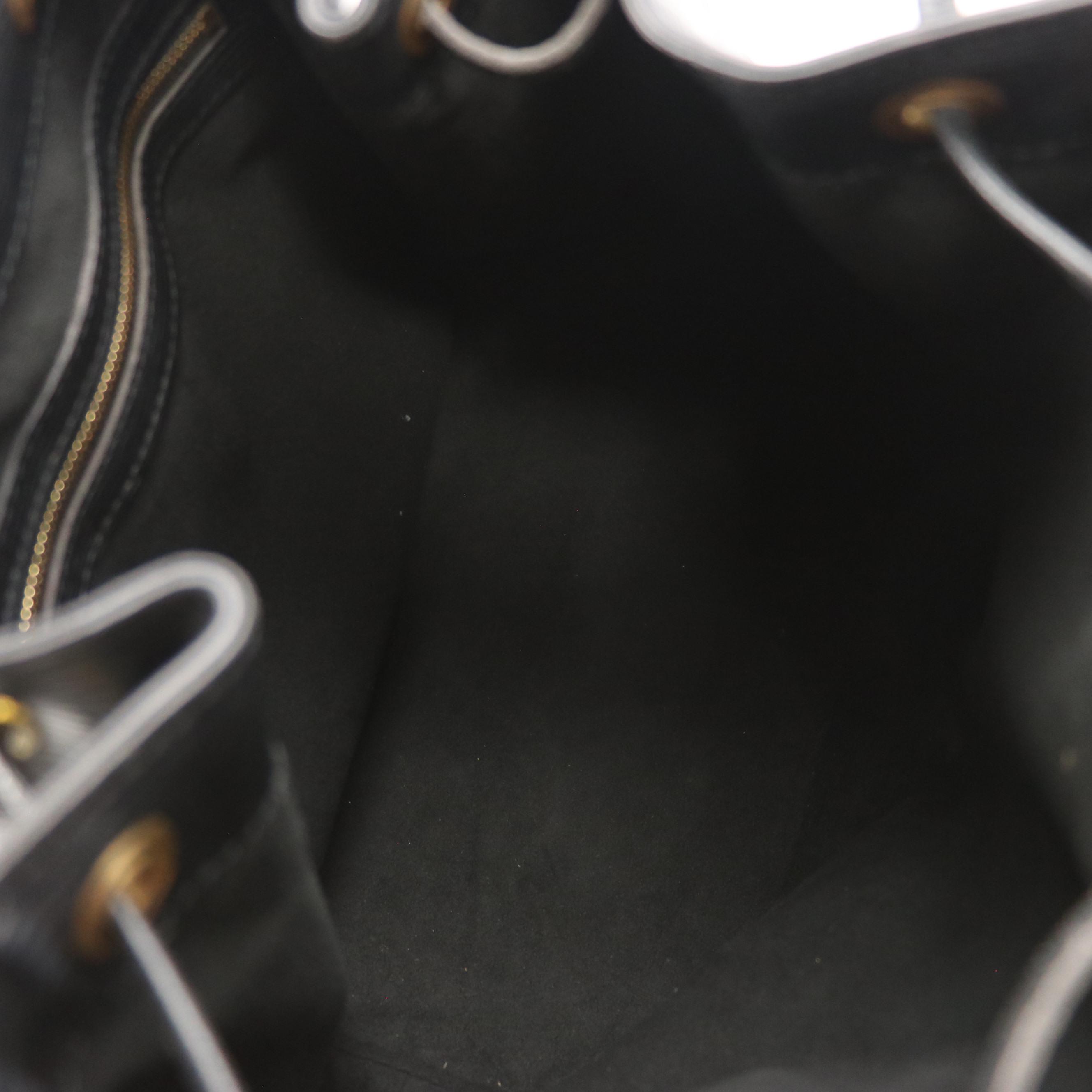 Louis Vuitton Petit Noé Bag in Black Epi/Smooth Leather