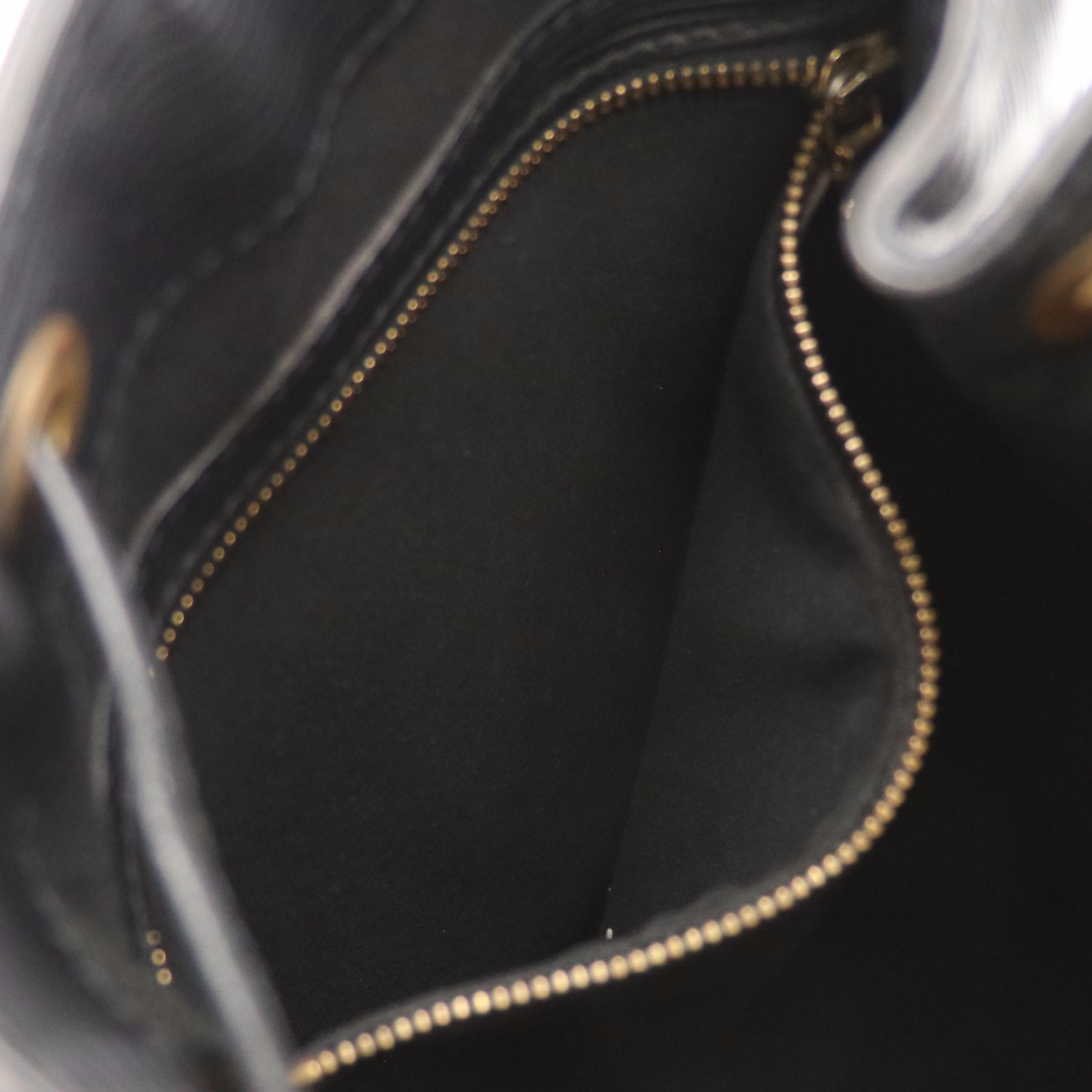 Louis Vuitton Petit Noé Bag in Black Epi/Smooth Leather