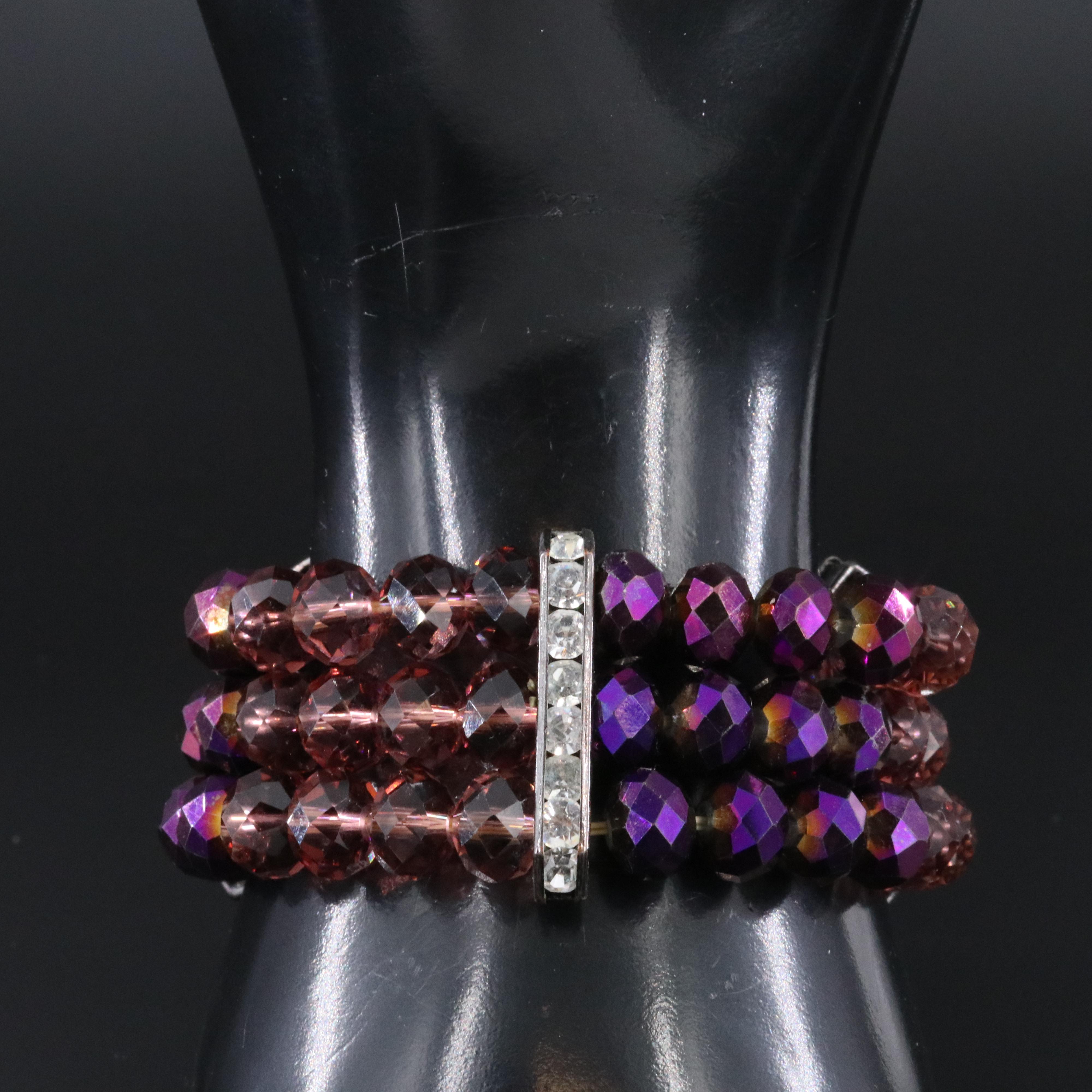 Crystal and Glass Bracelet