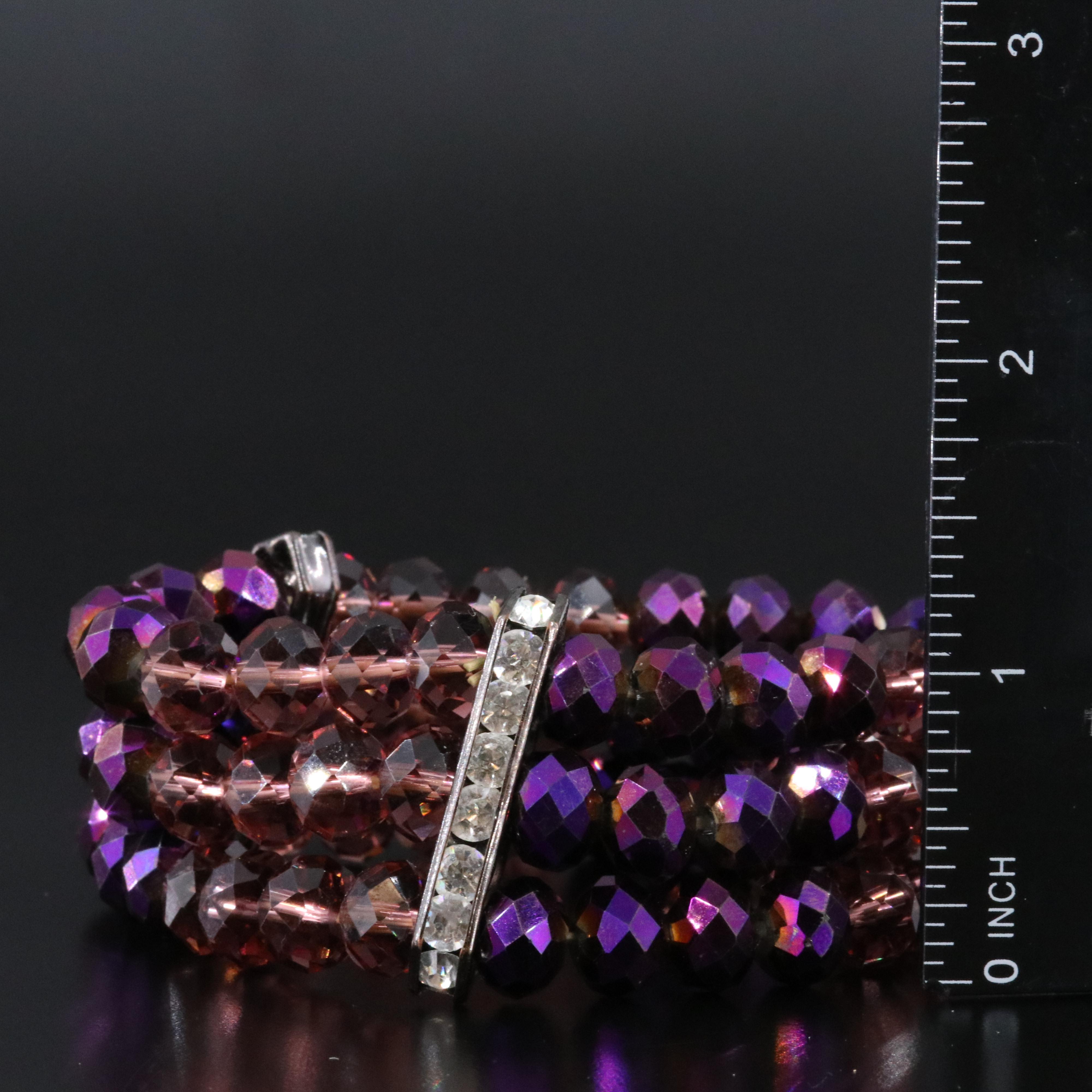 Crystal and Glass Bracelet