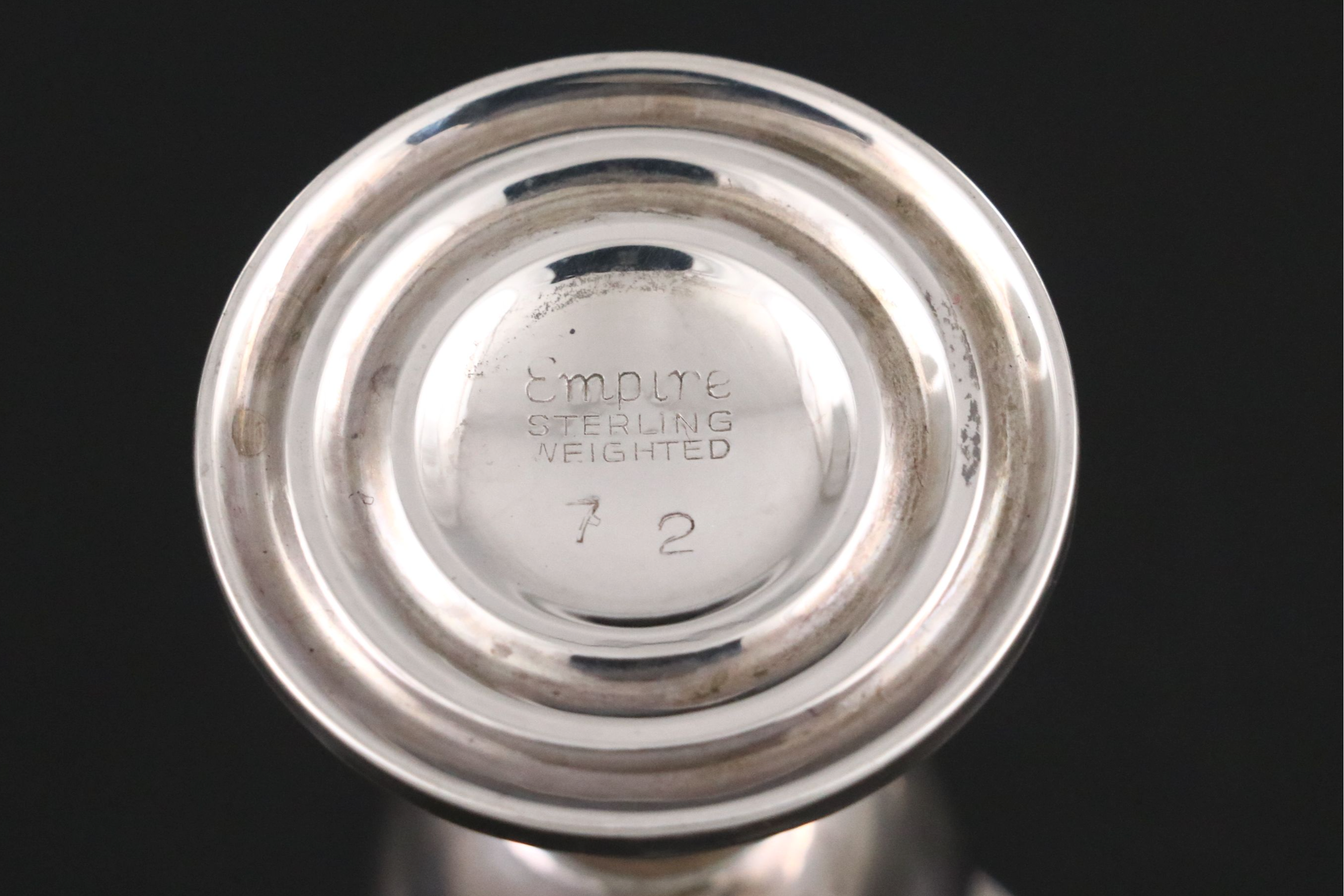 Empire Sterling Silver Weighted Cordial Cups, Mid to Late 20th Century