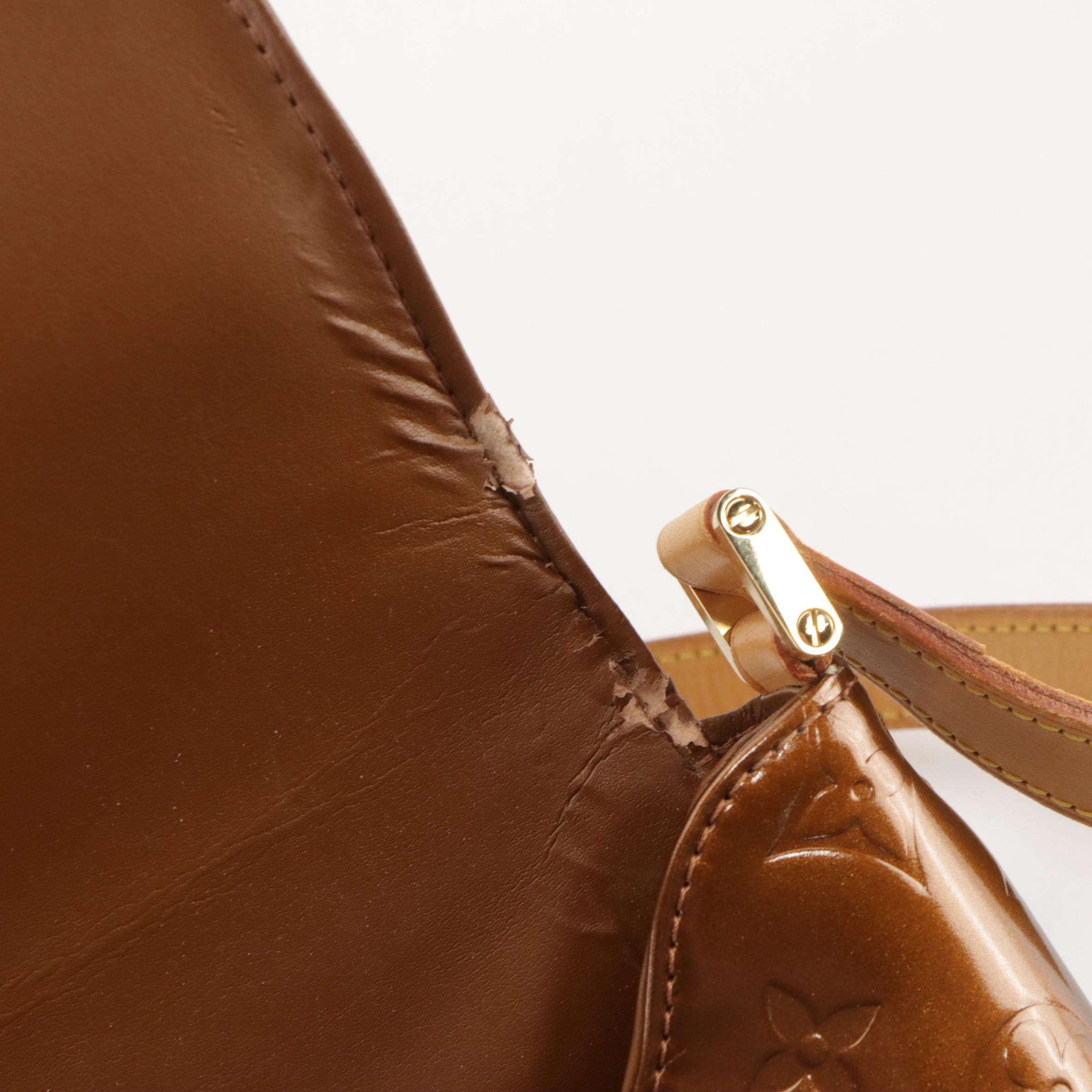 Louis Vuitton Thompson Street Front Flap Shoulder Bag in Bronze Monogram Vernis