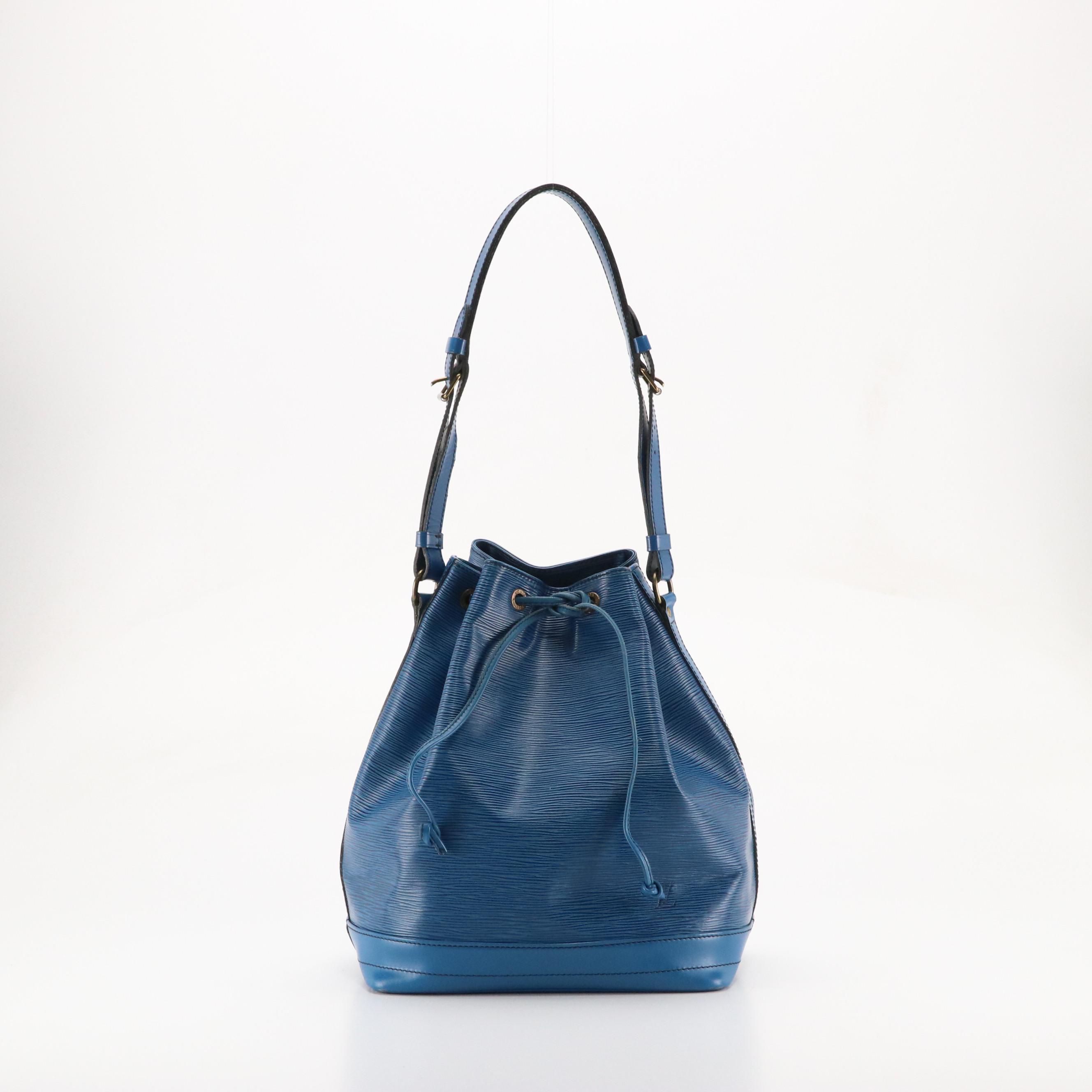 Louis Vuitton Noé Bag in Toledo Blue Epi/Smooth Leather
