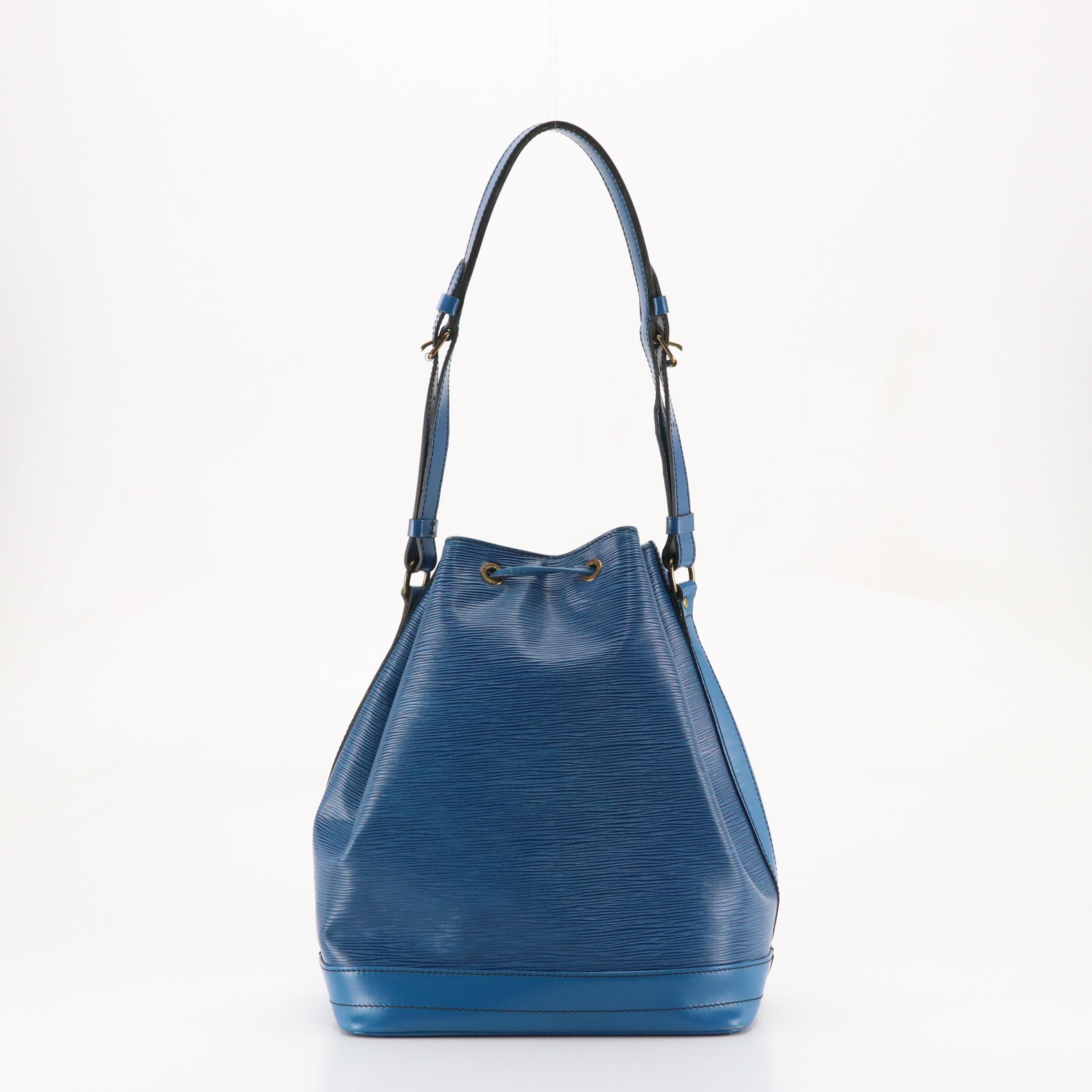 Louis Vuitton Noé Bag in Toledo Blue Epi/Smooth Leather