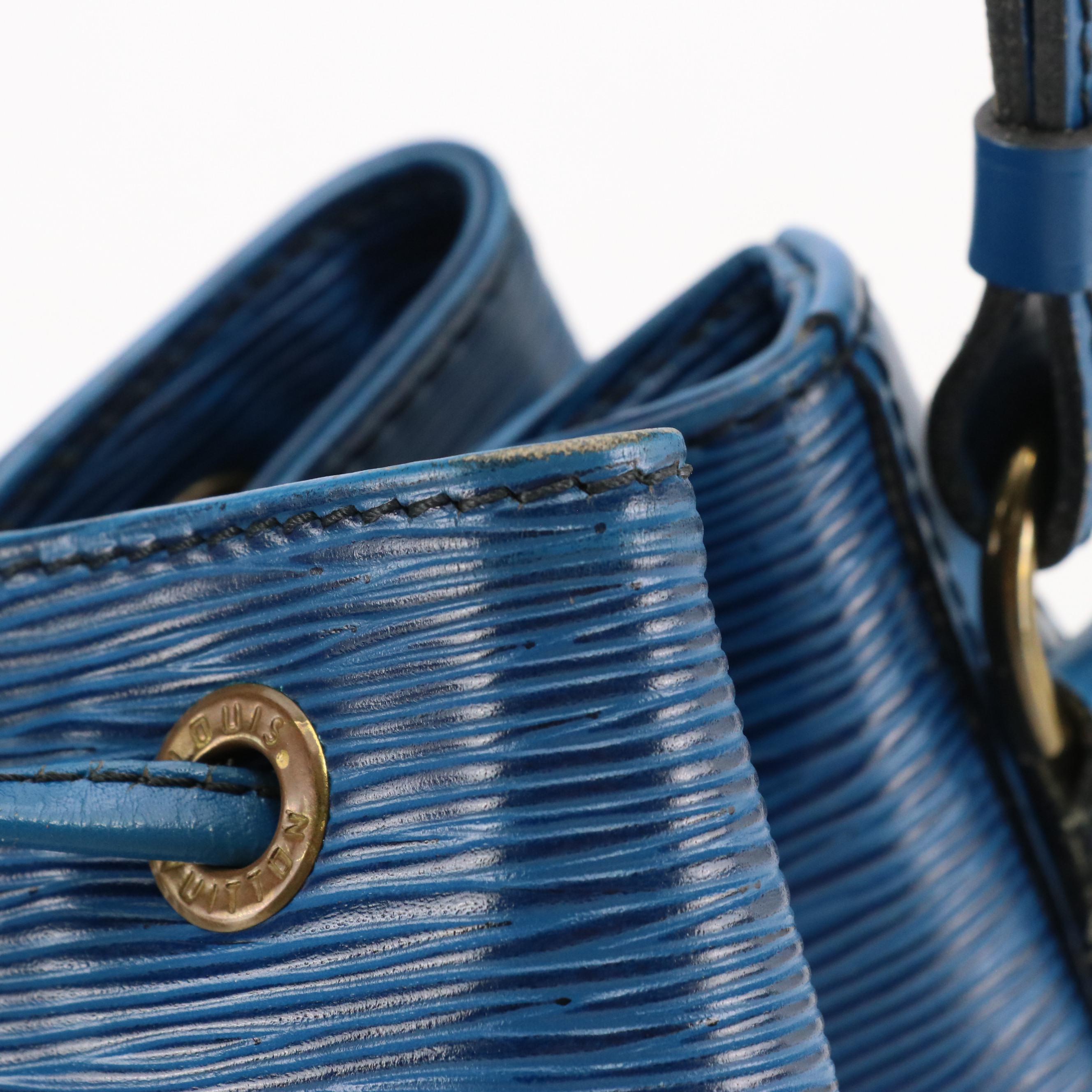 Louis Vuitton Noé Bag in Toledo Blue Epi/Smooth Leather