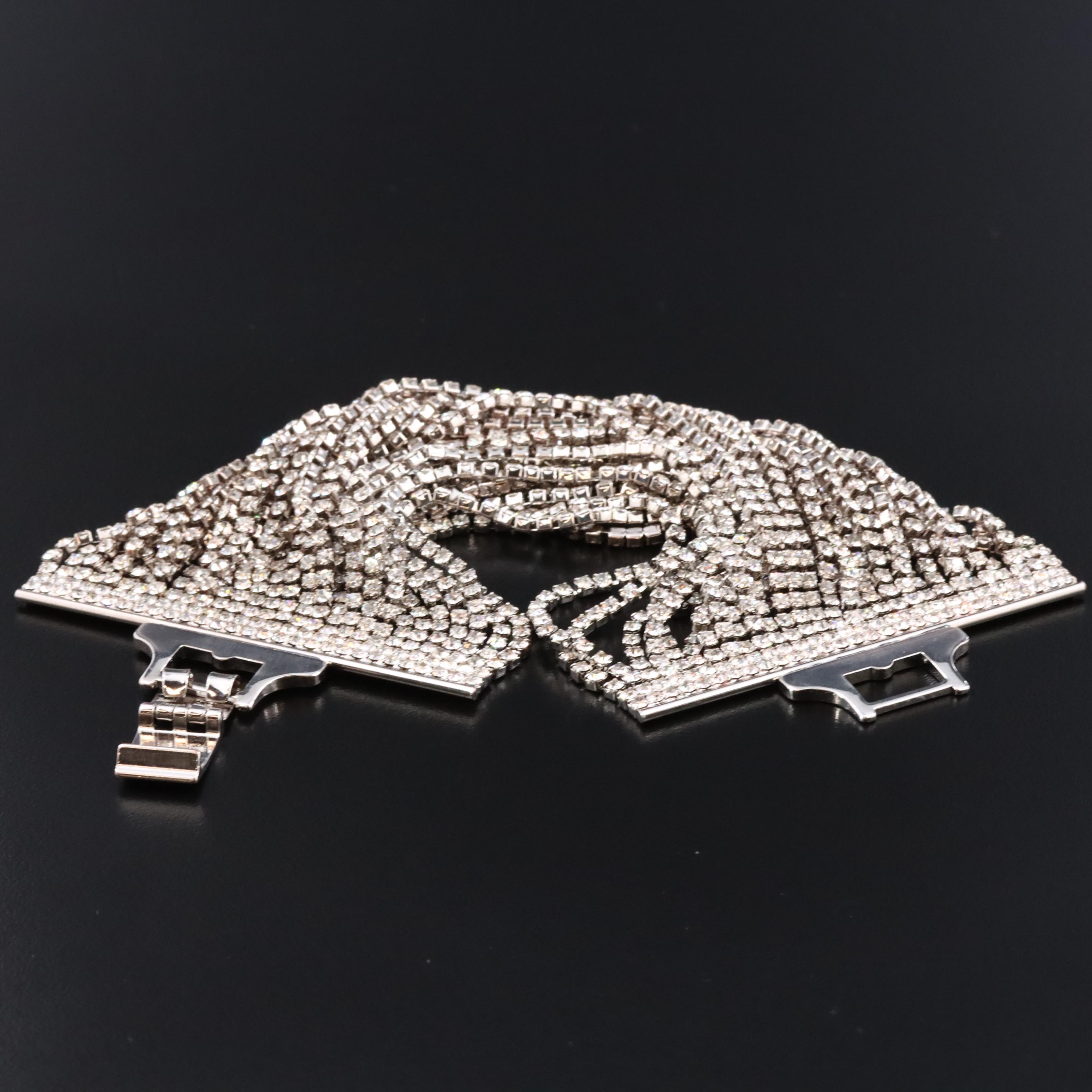 Rhinestone Multi-Row Bracelet