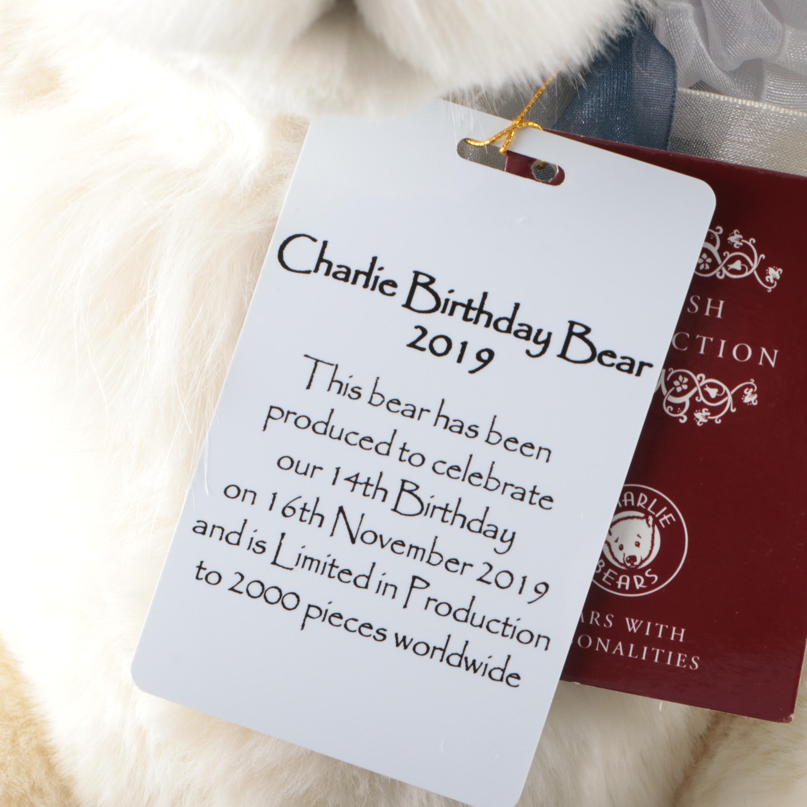 Charlie Bear "Charlie Birthday Bear 2019," "McKinley" and More Teddy Bears