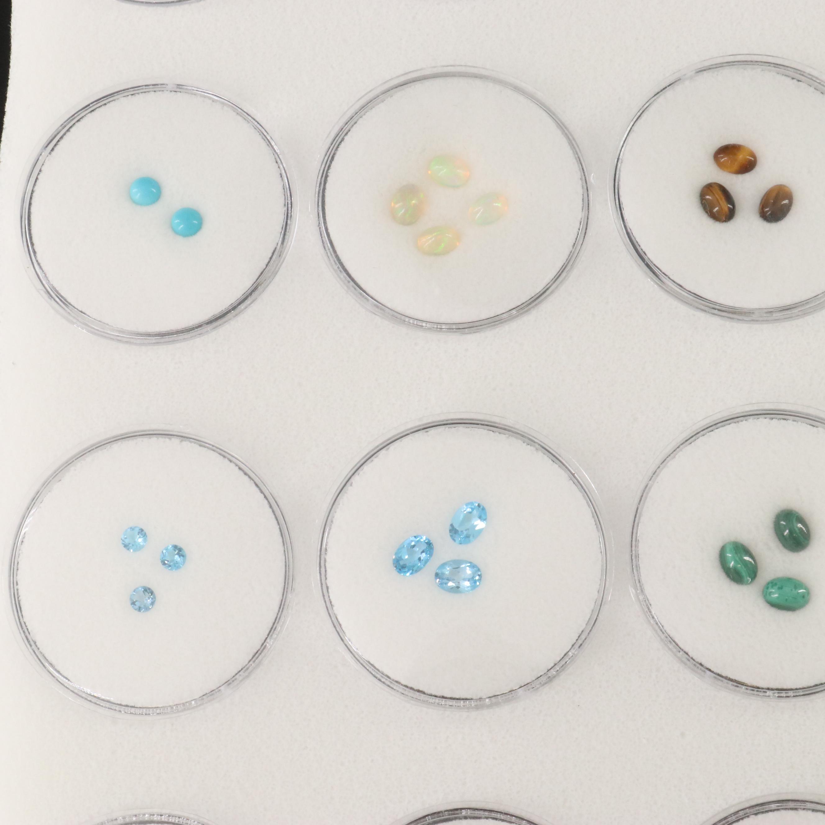 Loose Gemstone Collection Featuring Kyanite, Sunstone and Tanzanite