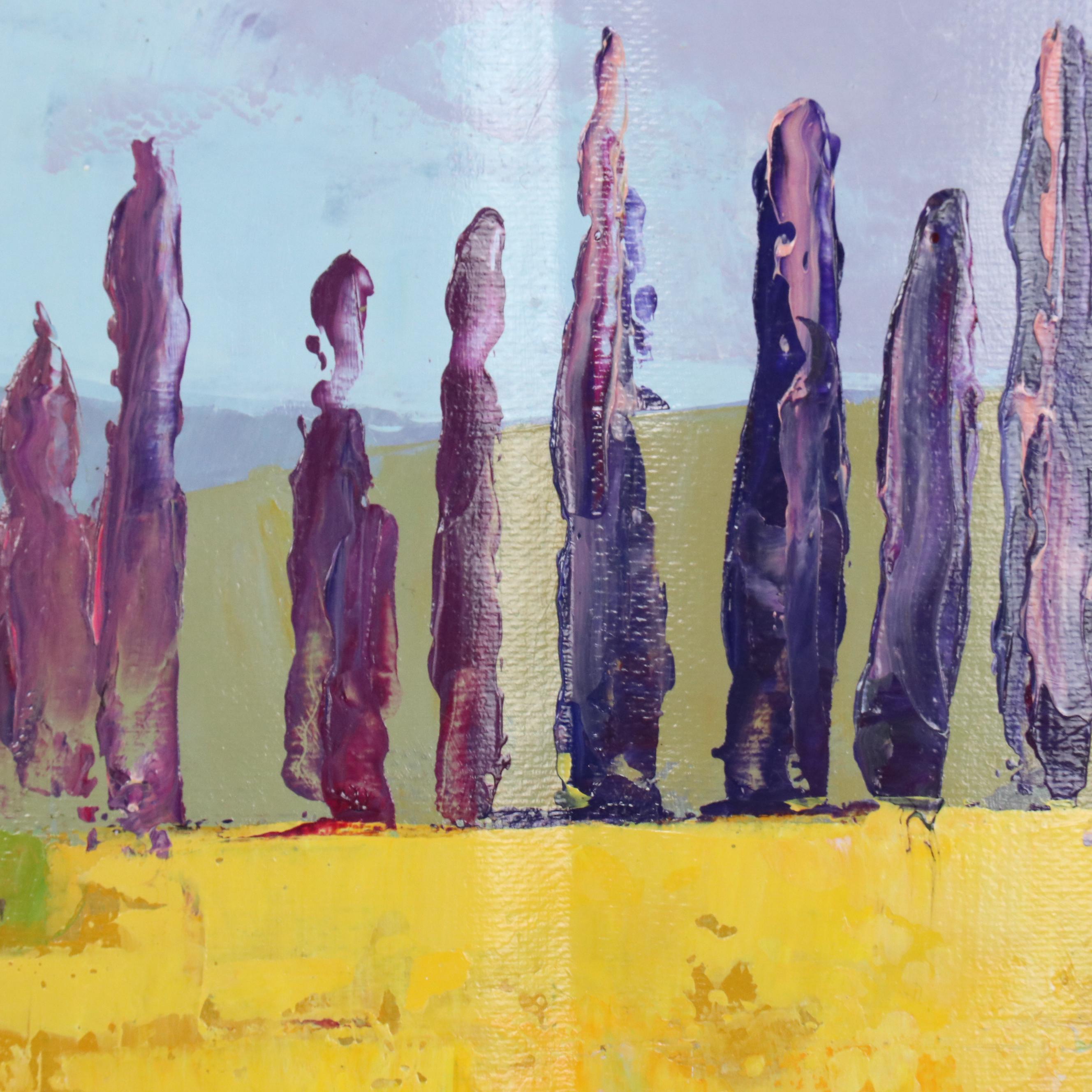 Zheng Stylized Landscape Oil Painting, 21st Century