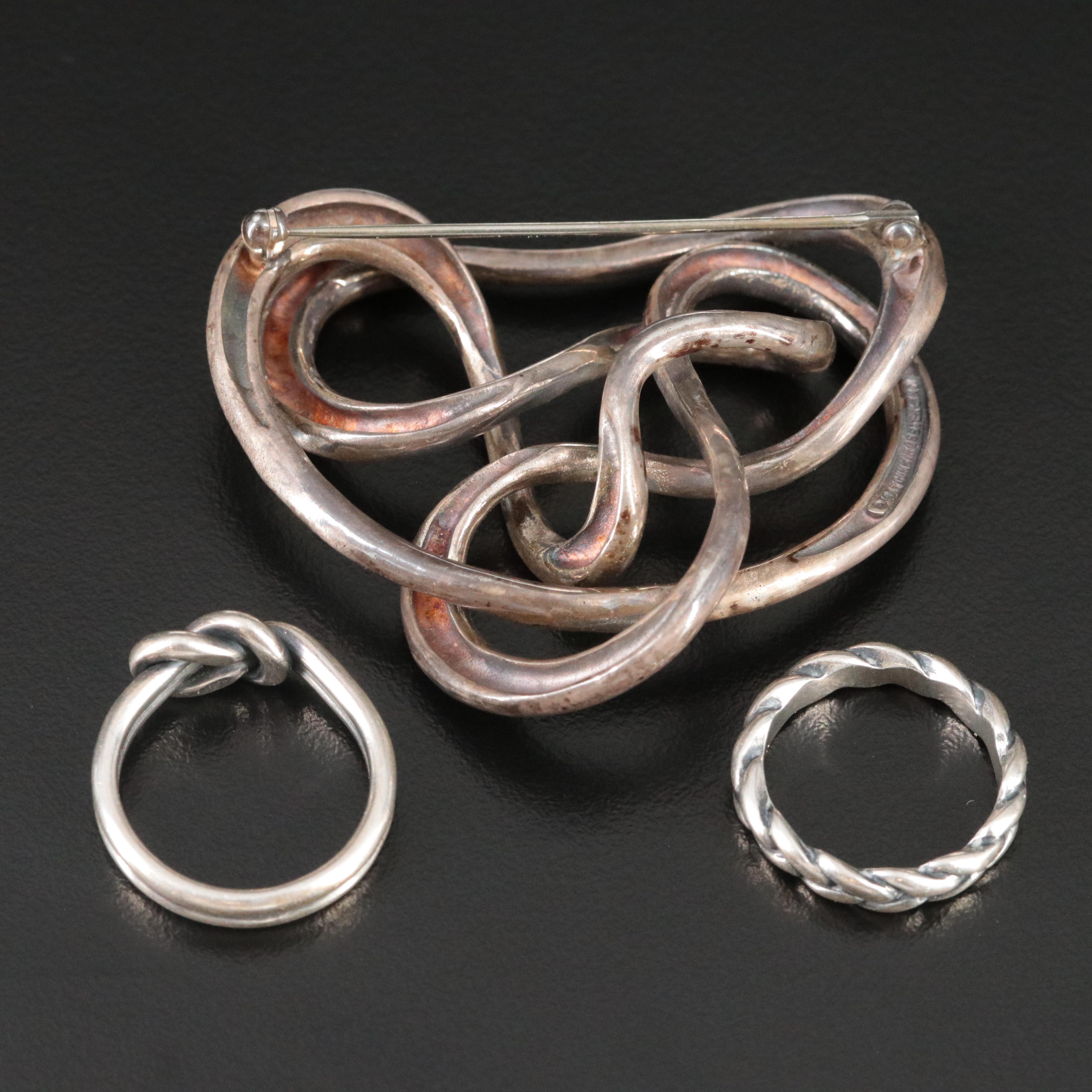 Angela Cummings and James Avery Brooch and Ring Collection