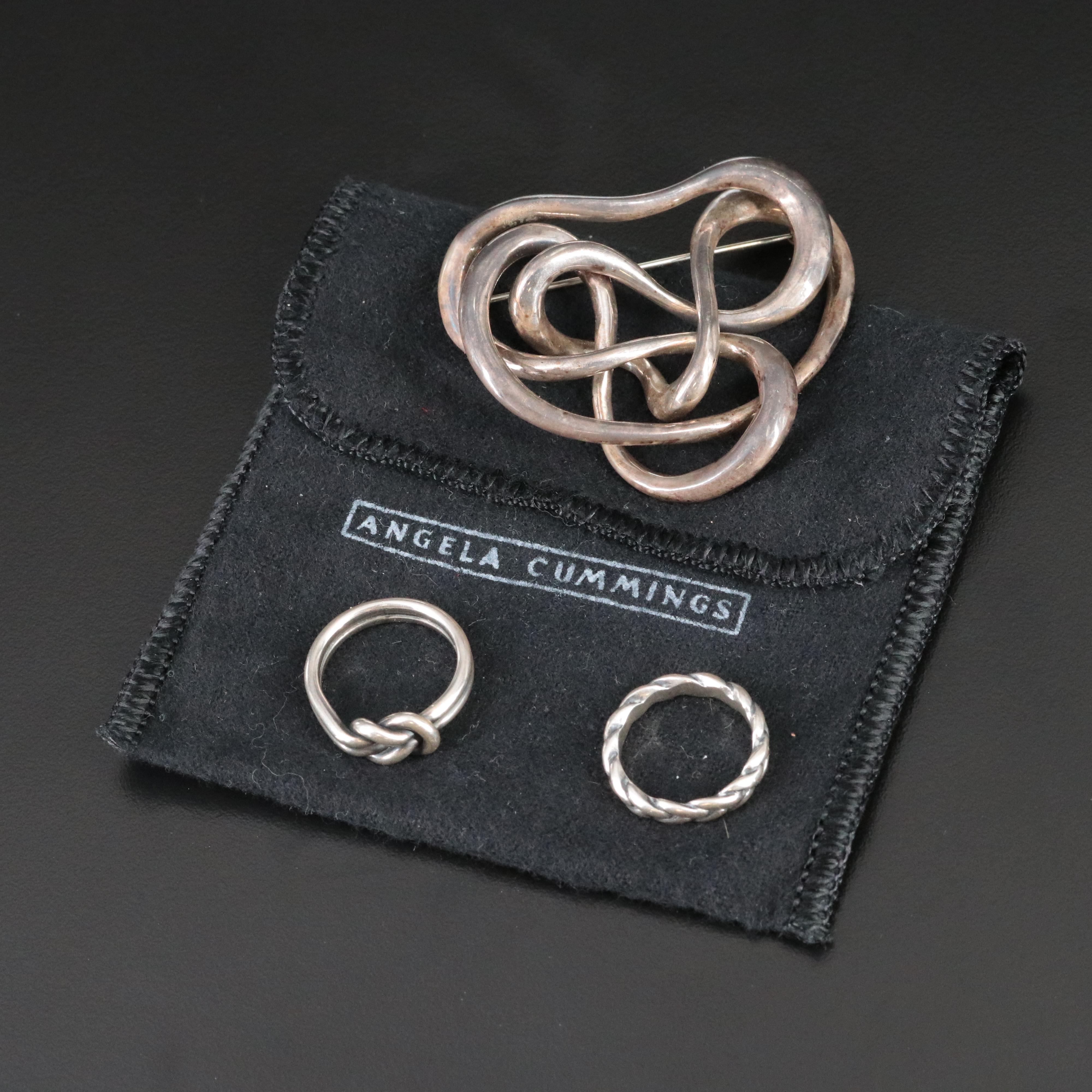 Angela Cummings and James Avery Brooch and Ring Collection