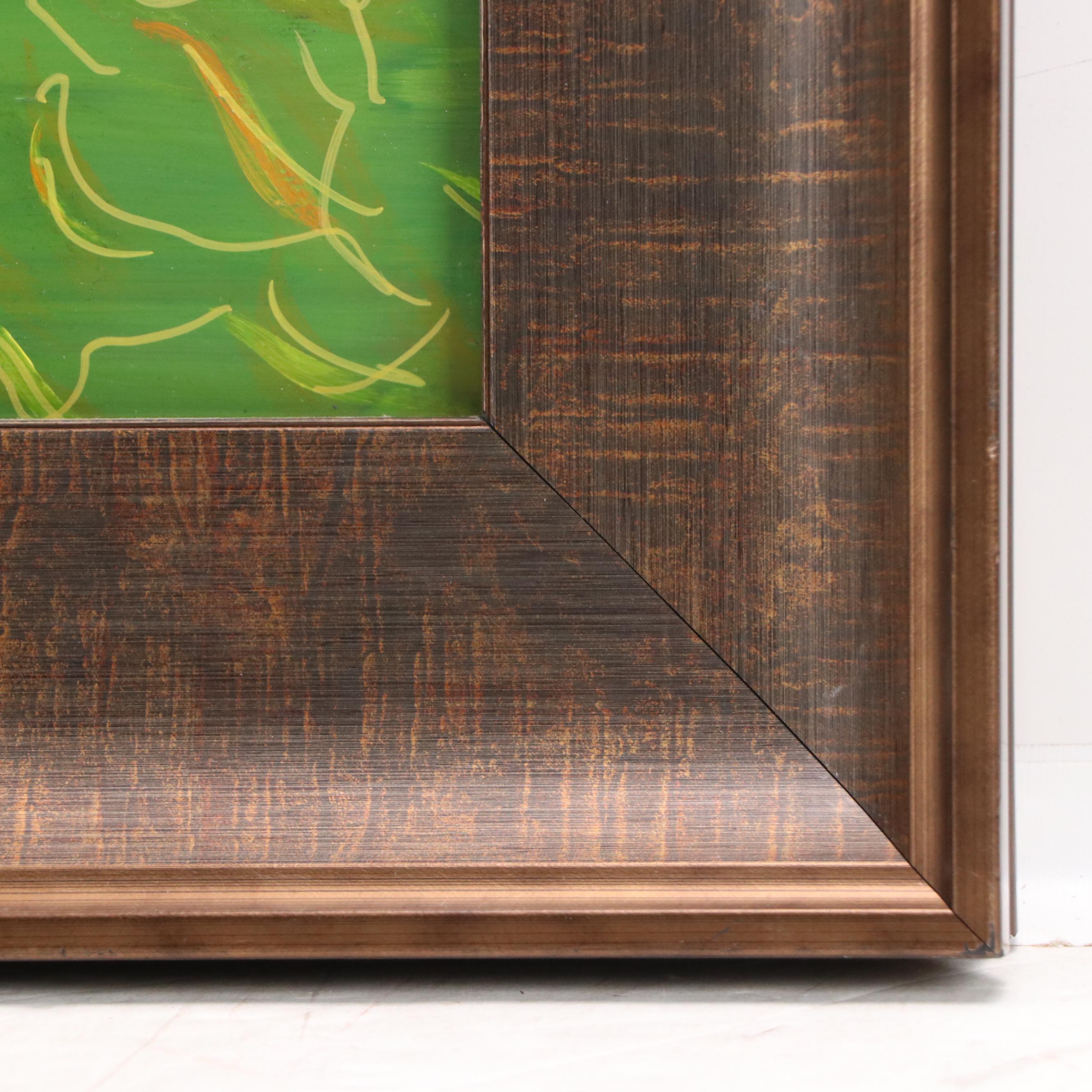 Gary E. Cornwell Abstract Mixed Media Painting "Mind's Eye," 2023