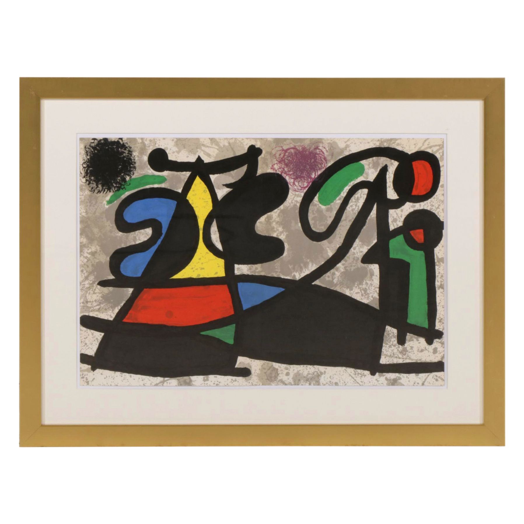 Joan Miró Double-Page Color Lithograph from "Derrière le Miroir," 1970