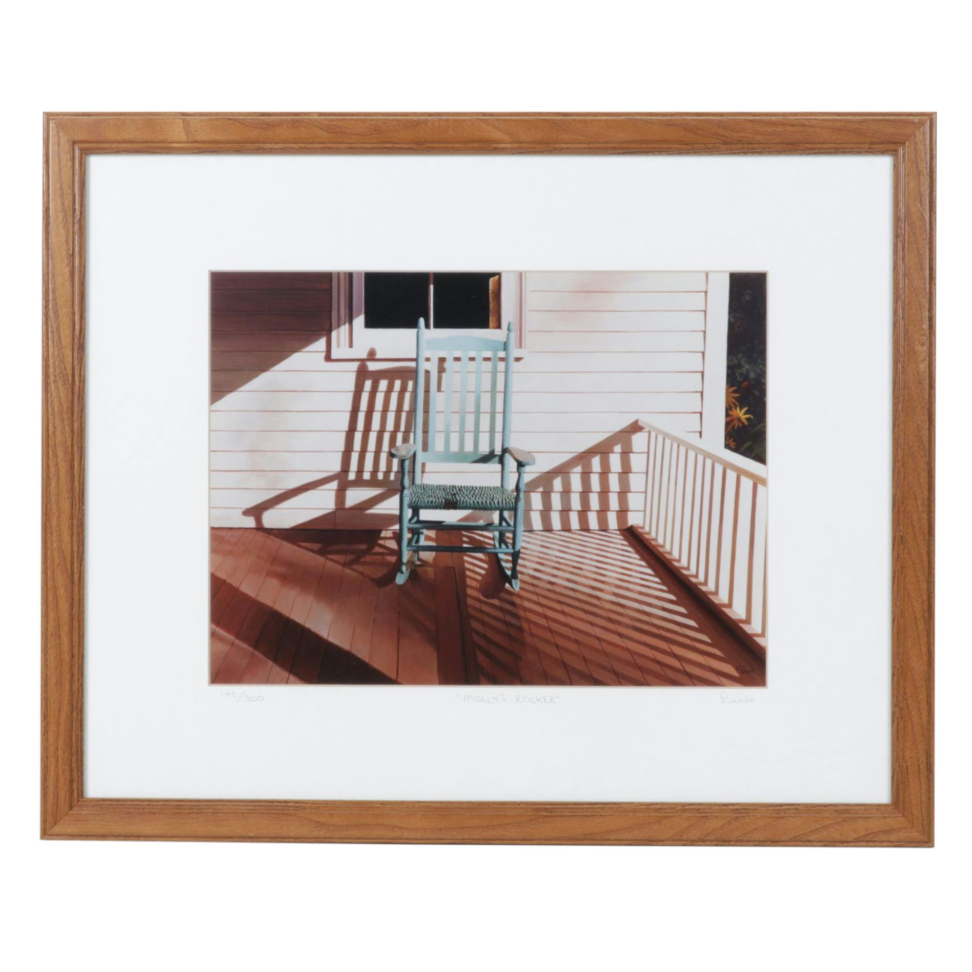 Bruce J. Peeso Giclée "Molly's Rocker", Late 20th Century