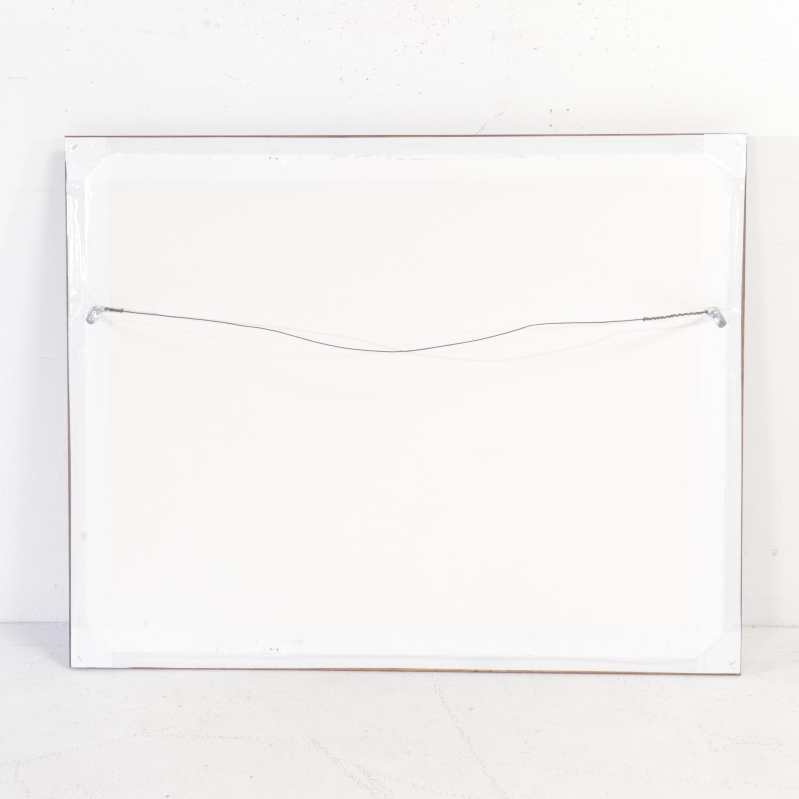 Art Nouveau Style Gilt Wood Frame Wall Mirror