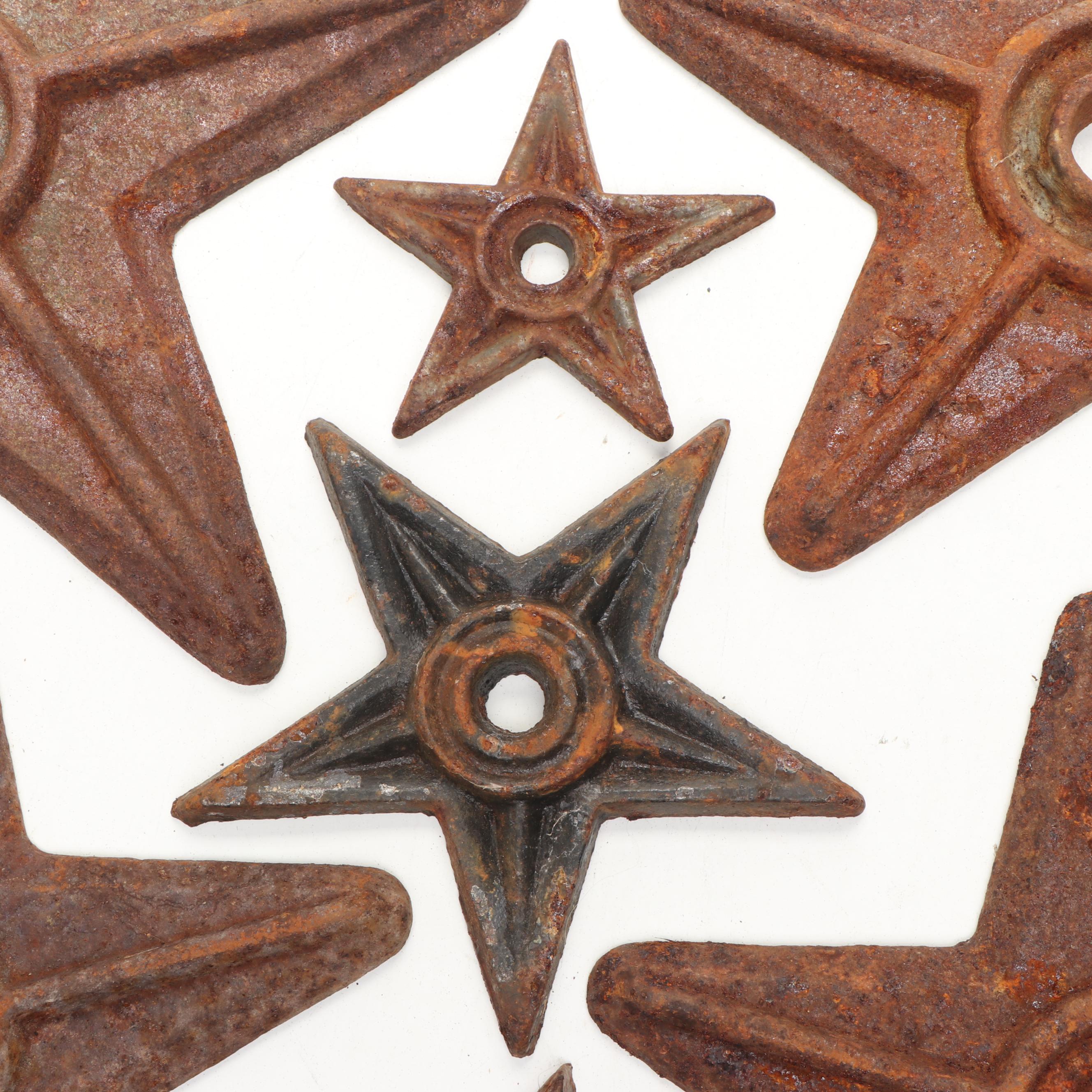 Cast Iron Star Building Plates Architectural Salvage