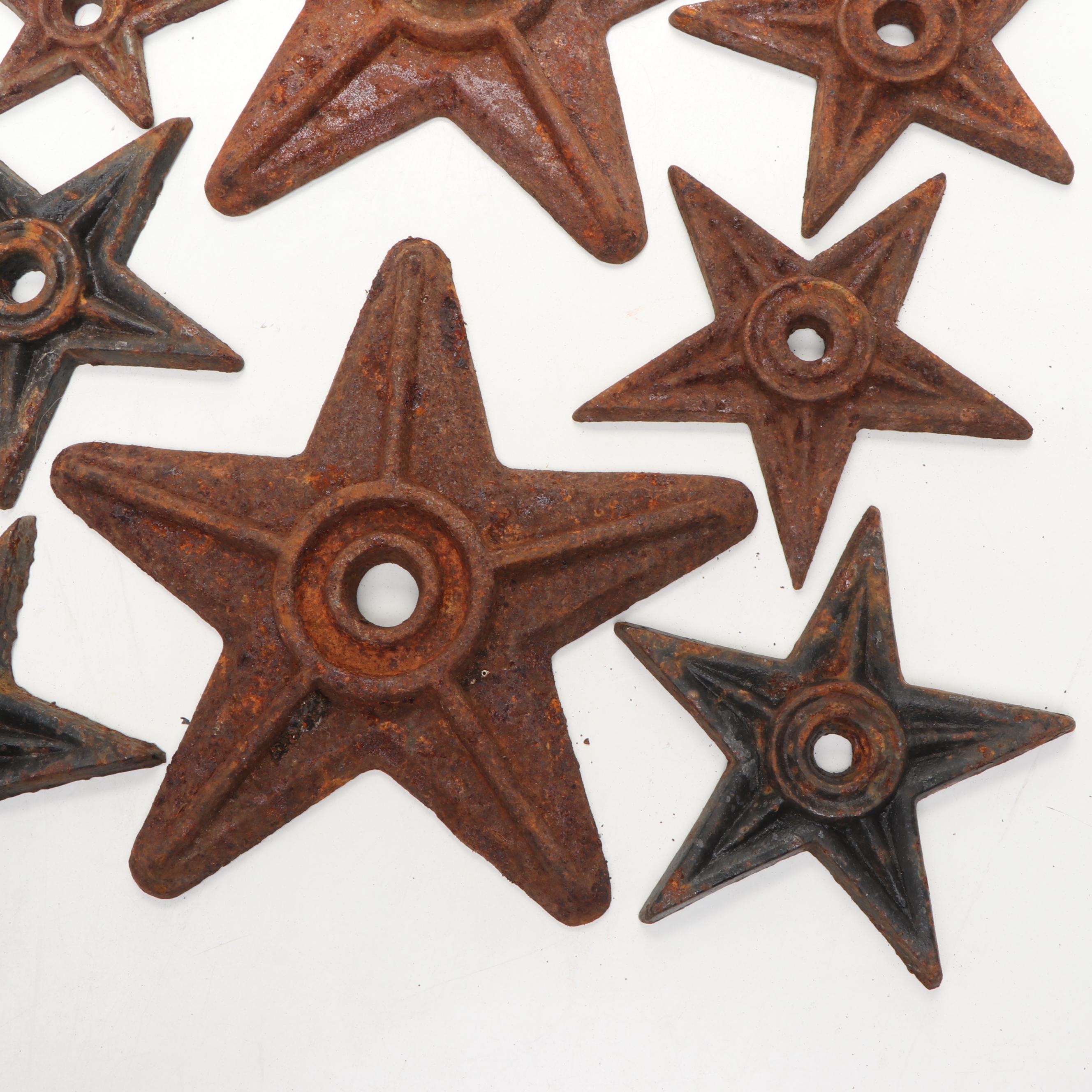 Cast Iron Star Building Plates Architectural Salvage