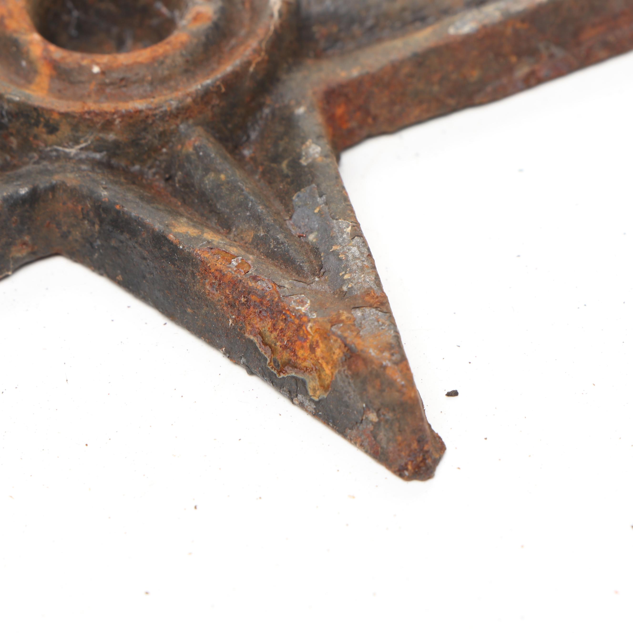 Cast Iron Star Building Plates Architectural Salvage