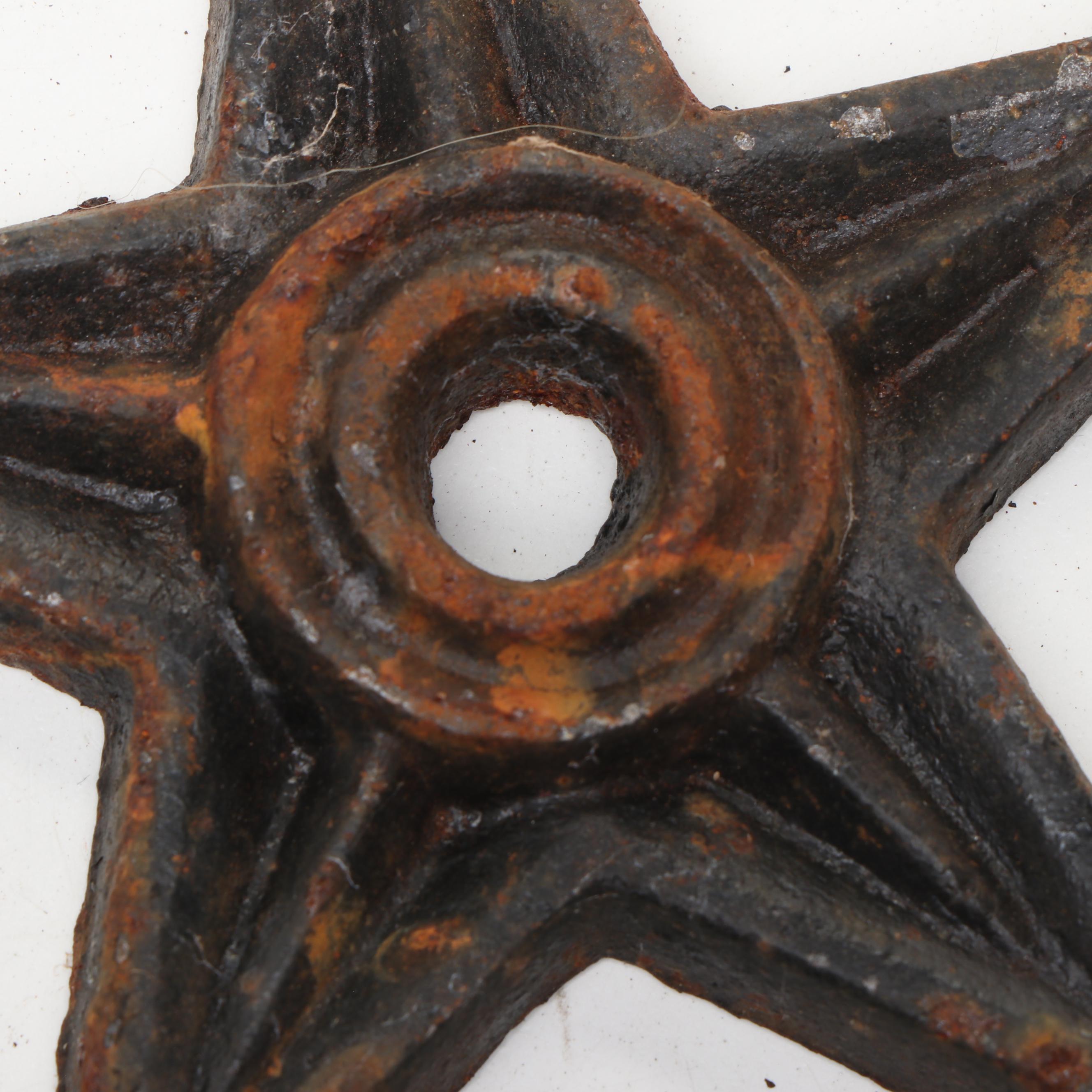 Cast Iron Star Building Plates Architectural Salvage